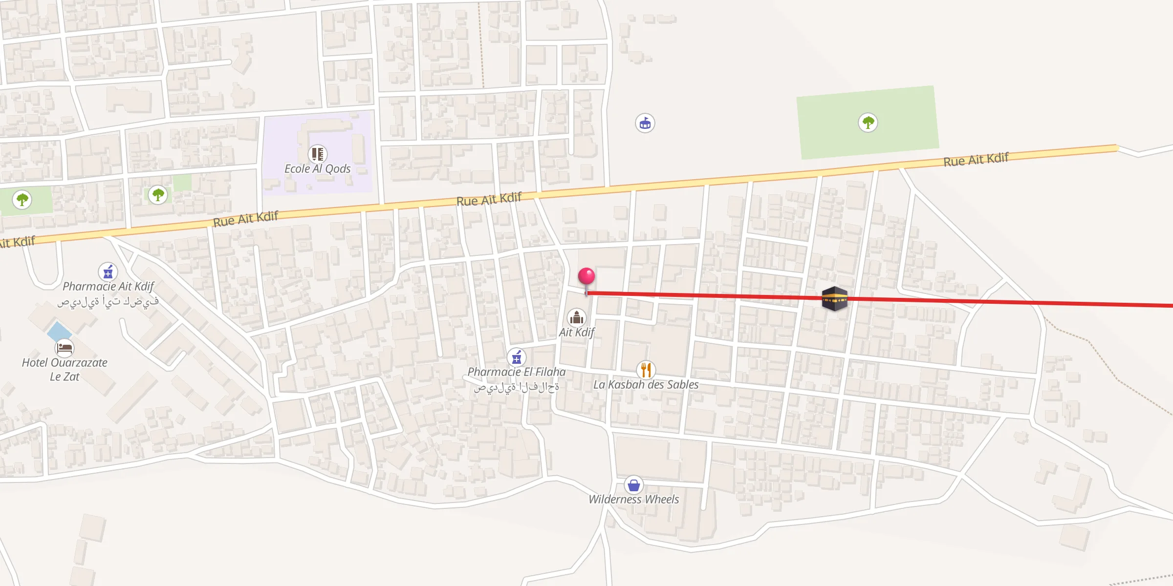 Carte de localisation : Mosquée Ait kdif