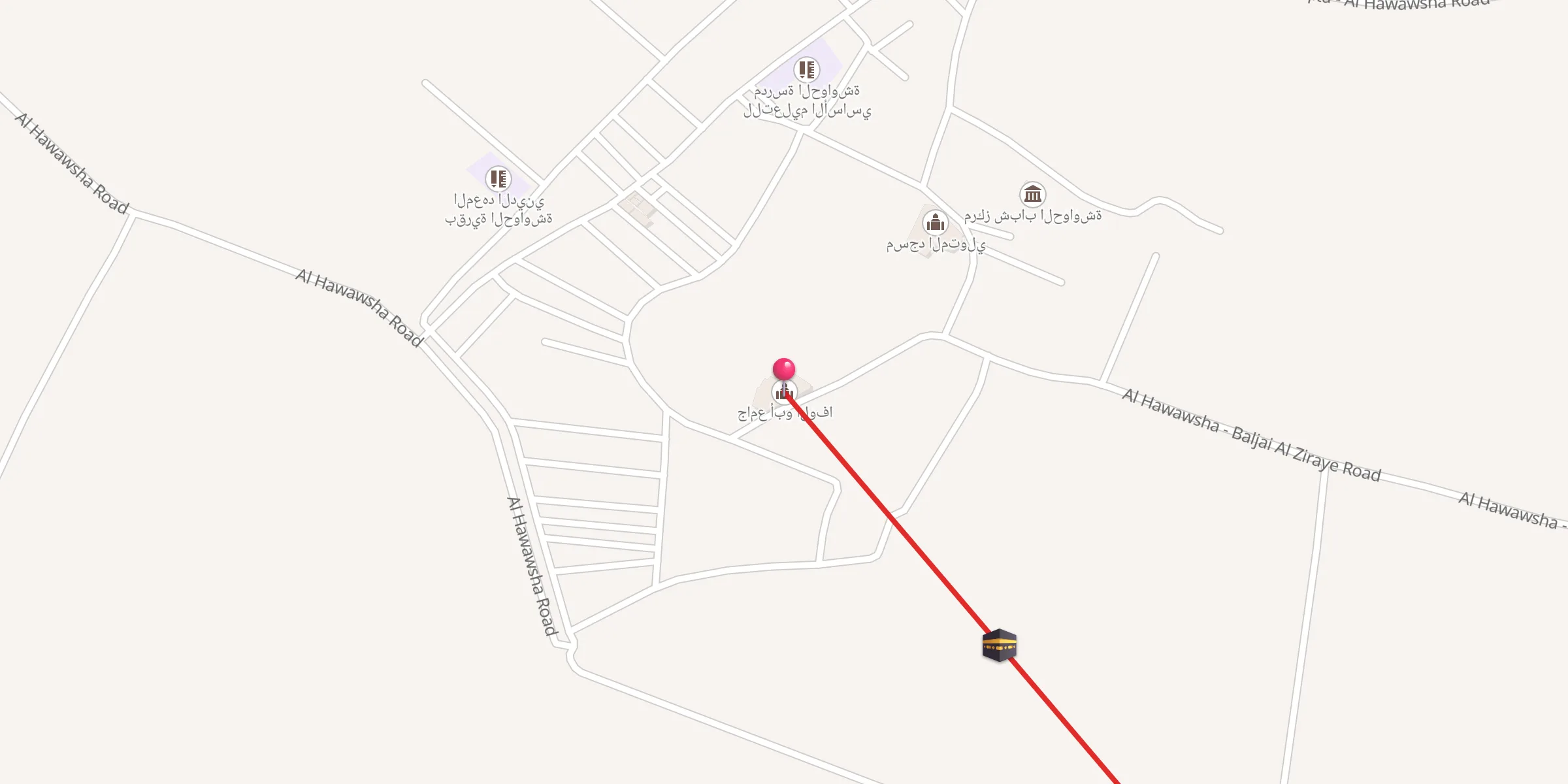 Carte de localisation : جامع أبو الوفا