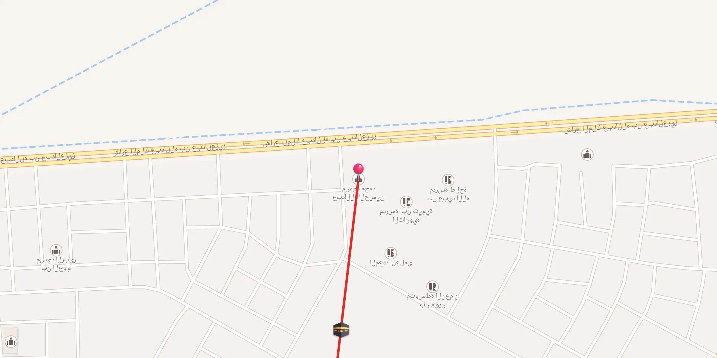 Carte de localisation : مسجد محمد عبدالله الحسين