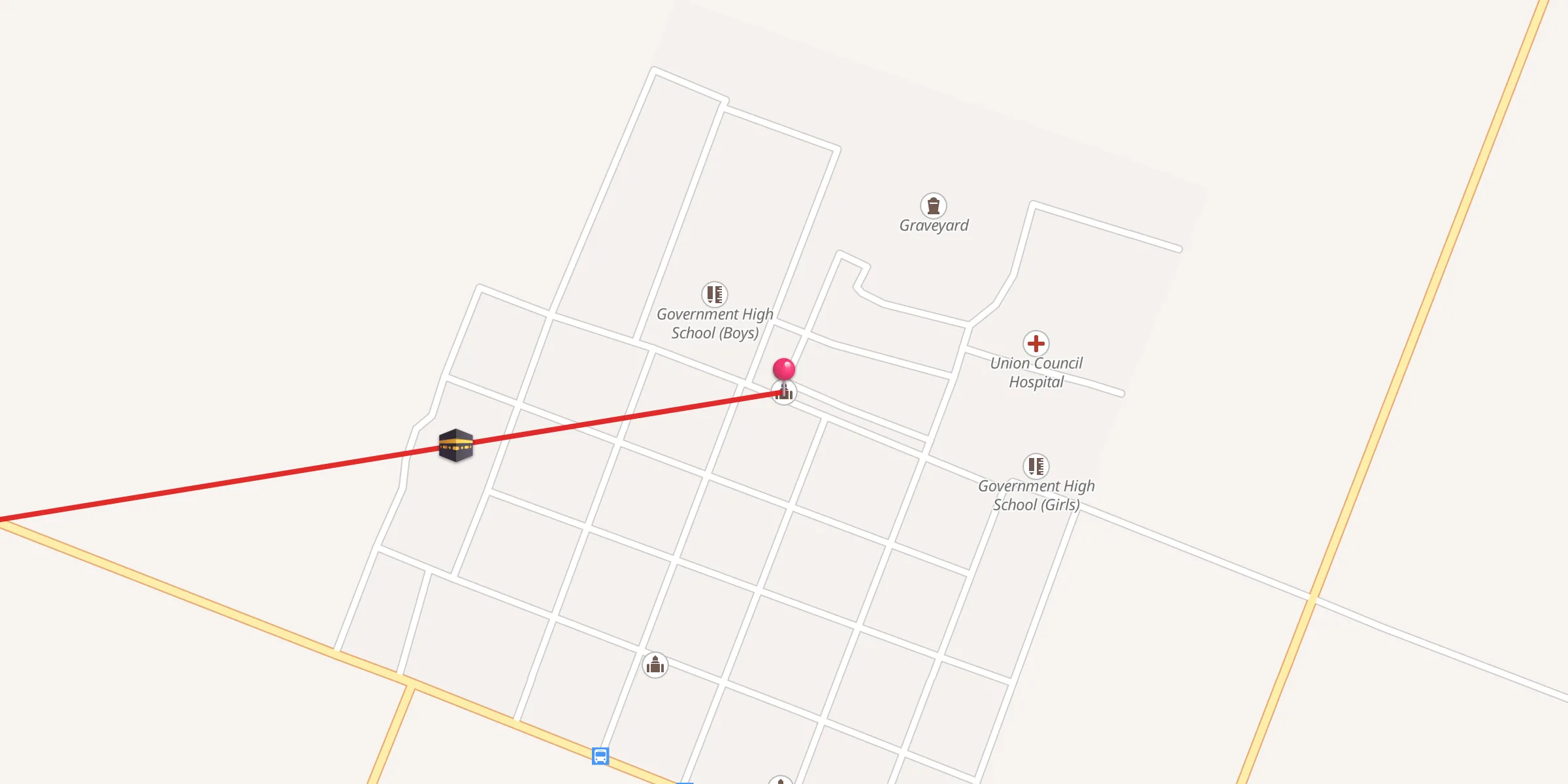 Carte de localisation : Mosquée