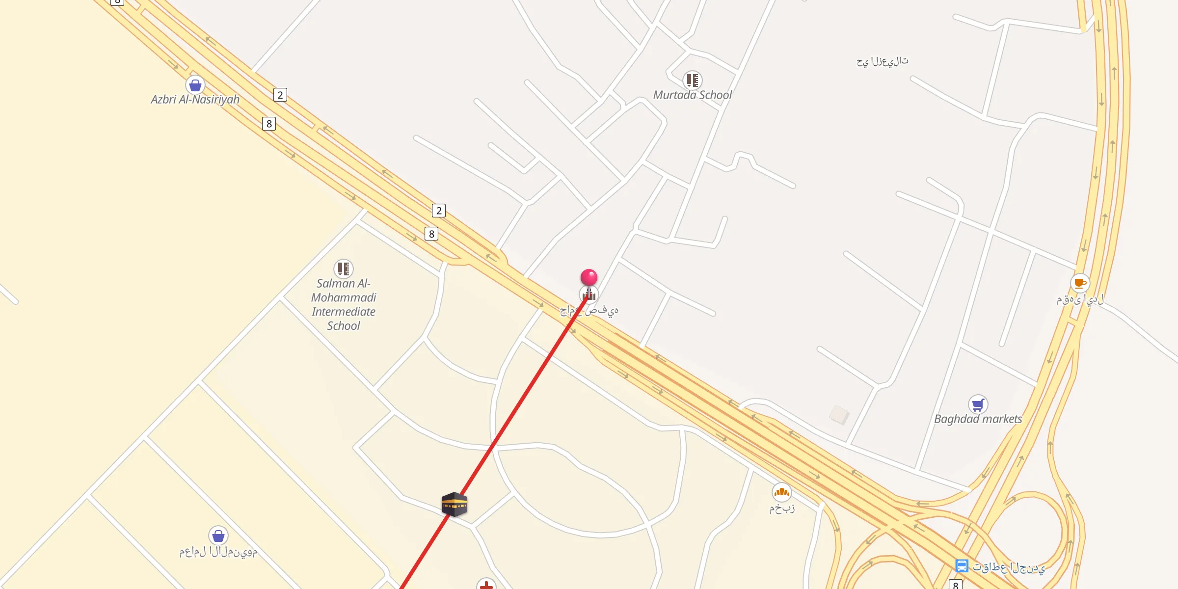 Carte de localisation : جامع صفيه