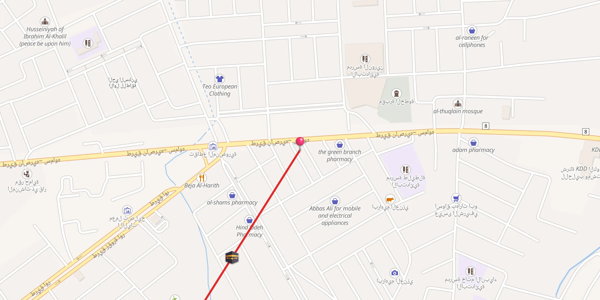 Carte de localisation : جامع الأمام علي ع