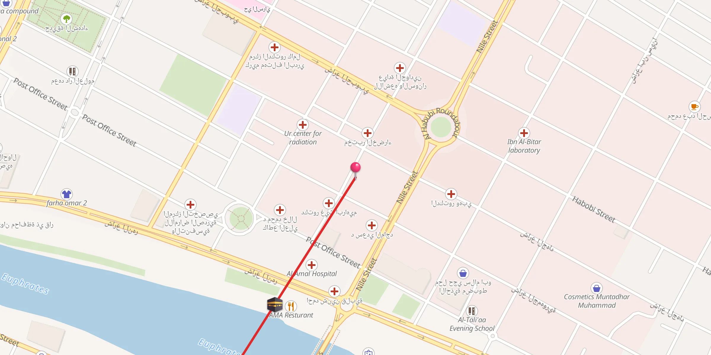 Carte de localisation : جامع السيد راضي