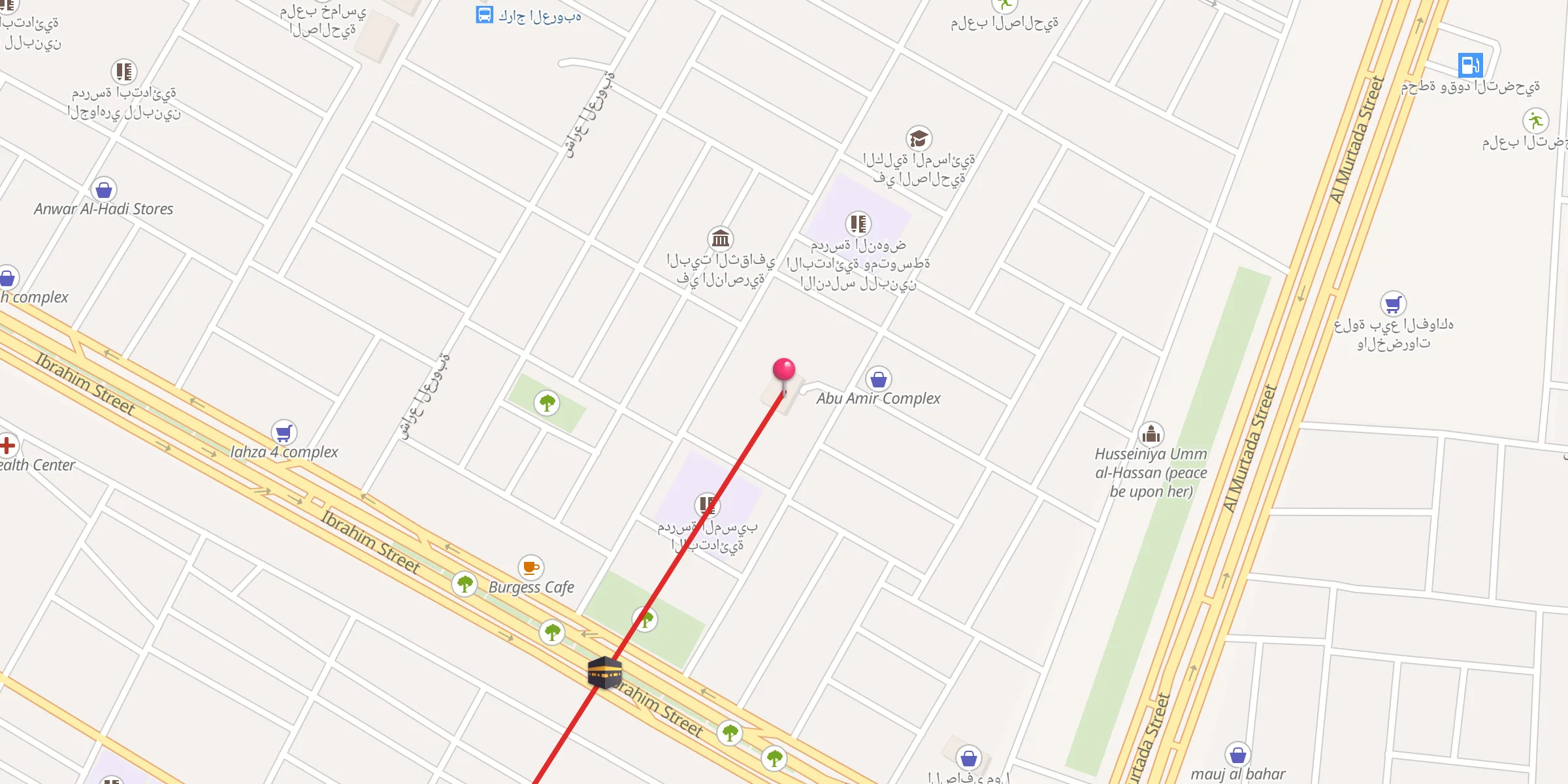 Carte de localisation : جامع الإمام المهدي عج