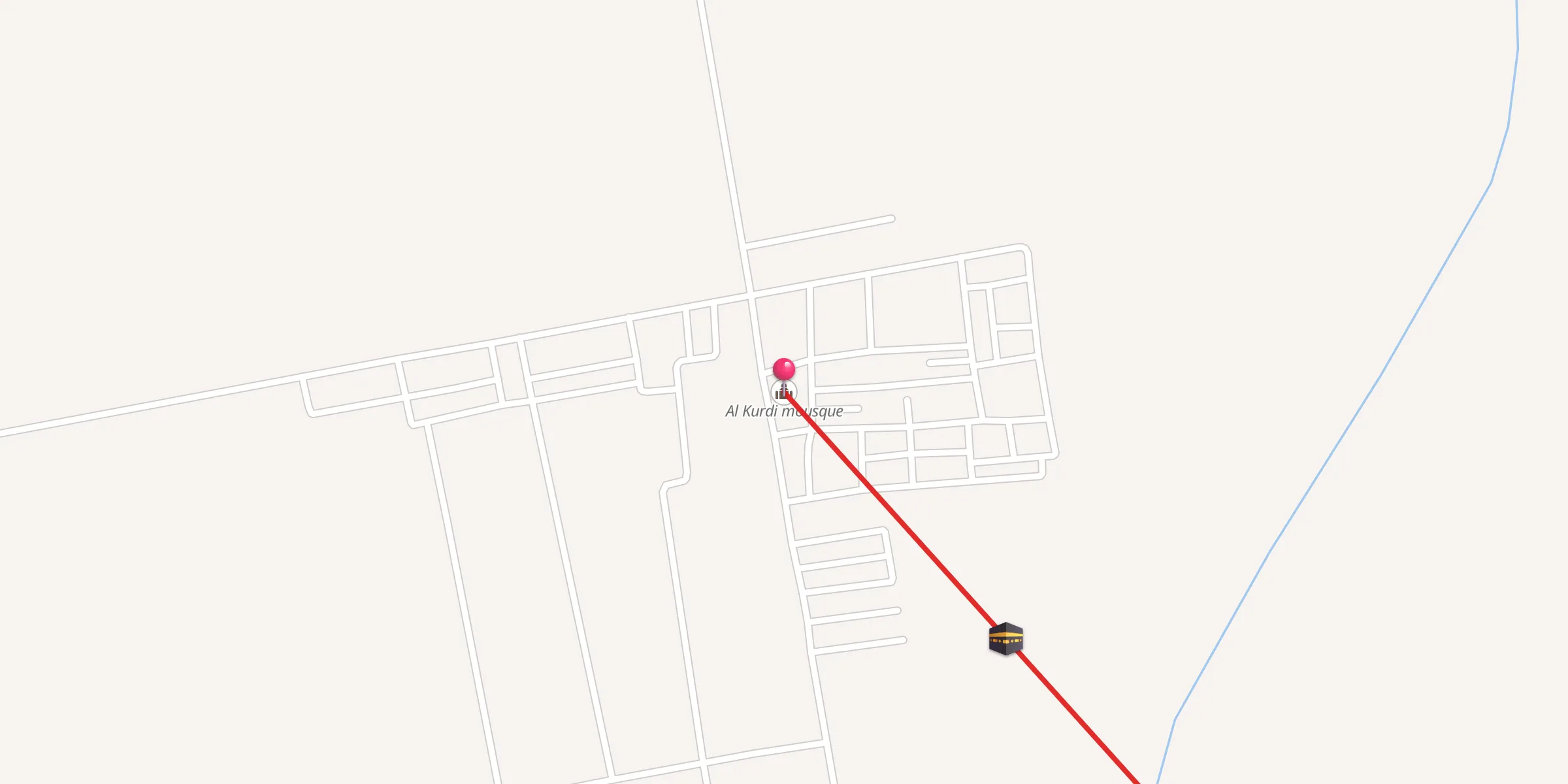 Carte de localisation : مسجد الكردي