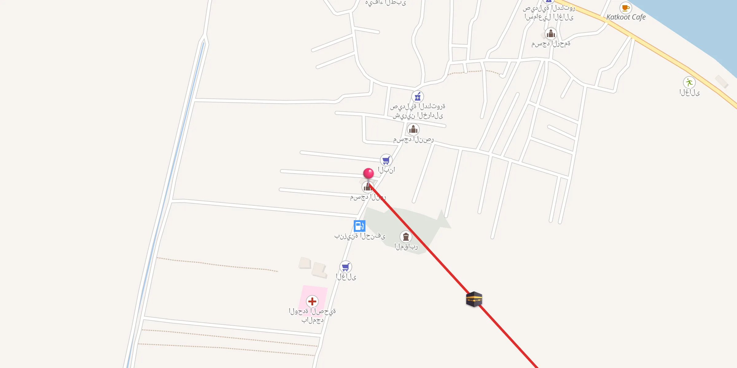 Carte de localisation : مسجد النور