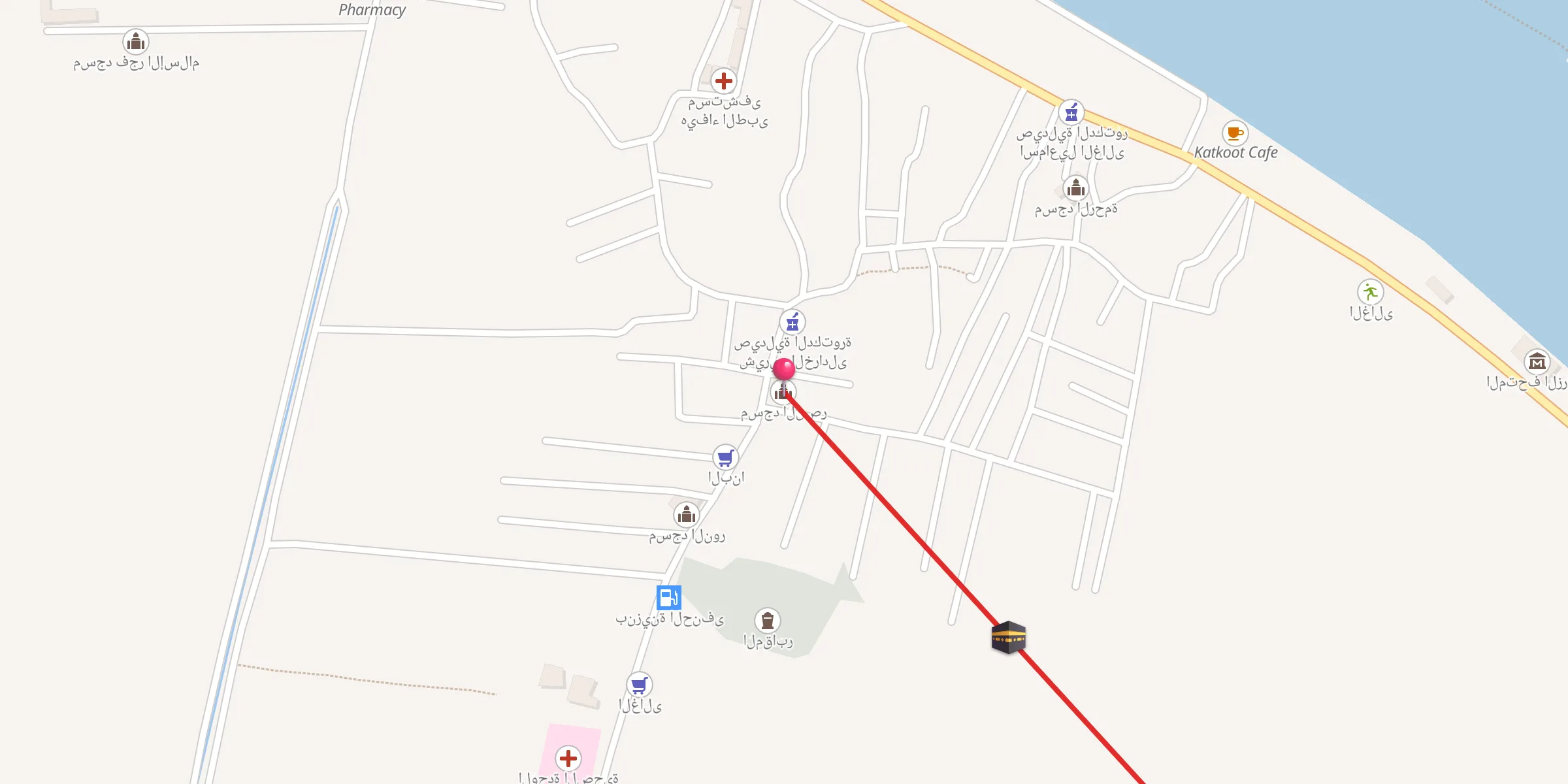 Carte de localisation : مسجد النصر
