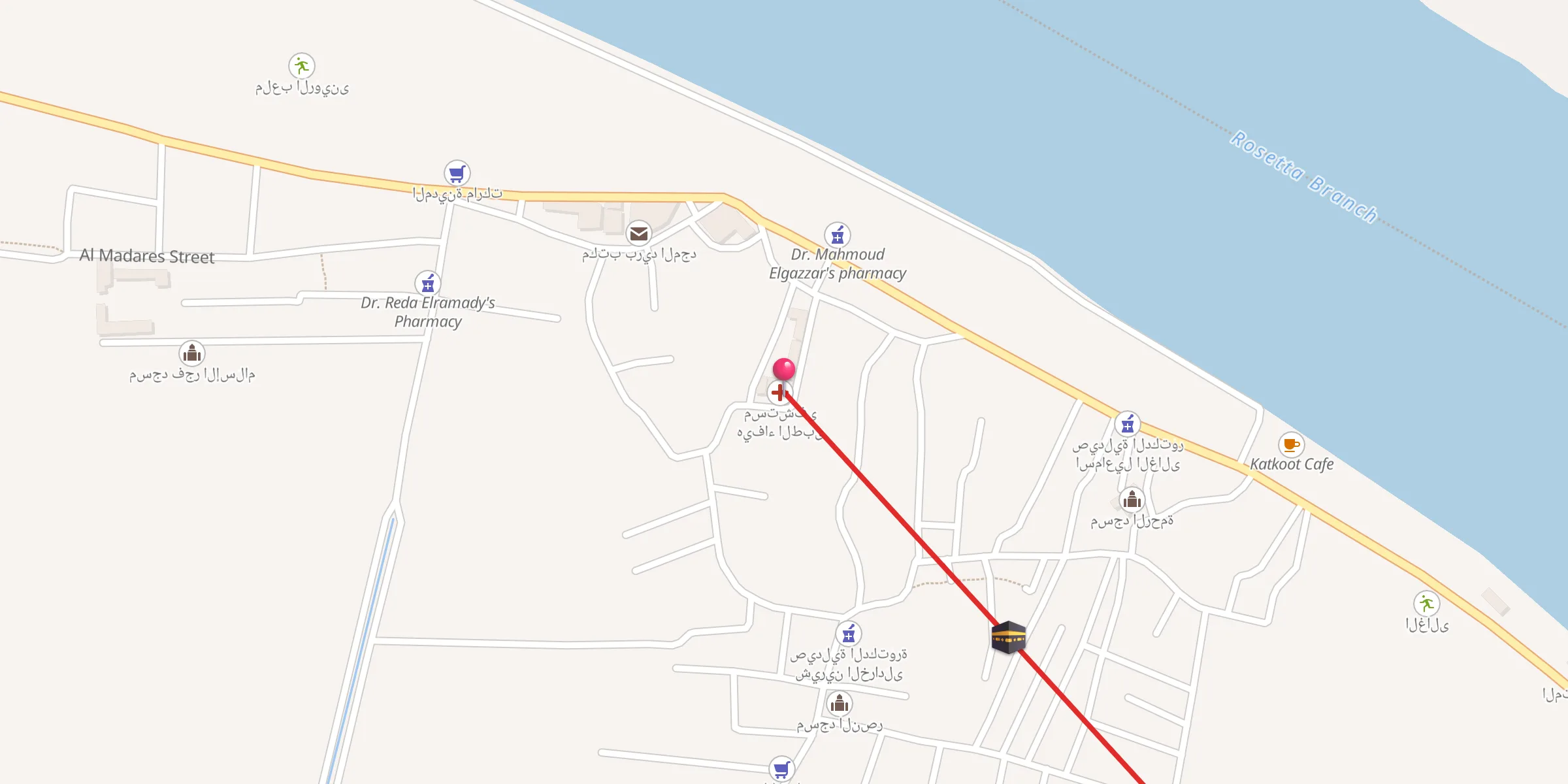 Carte de localisation : مسجد هيفاء الخيرى