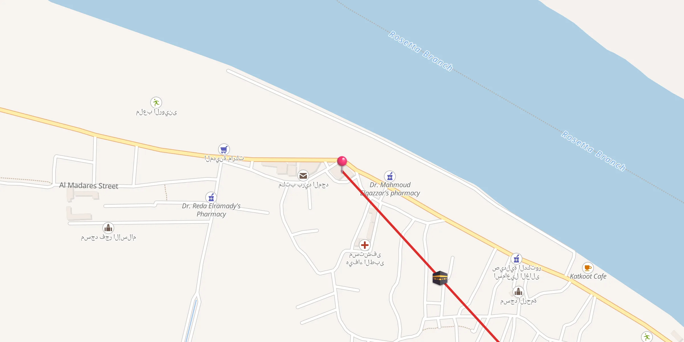 Carte de localisation : مسجد سيدى عبد العزيز ابو المجد