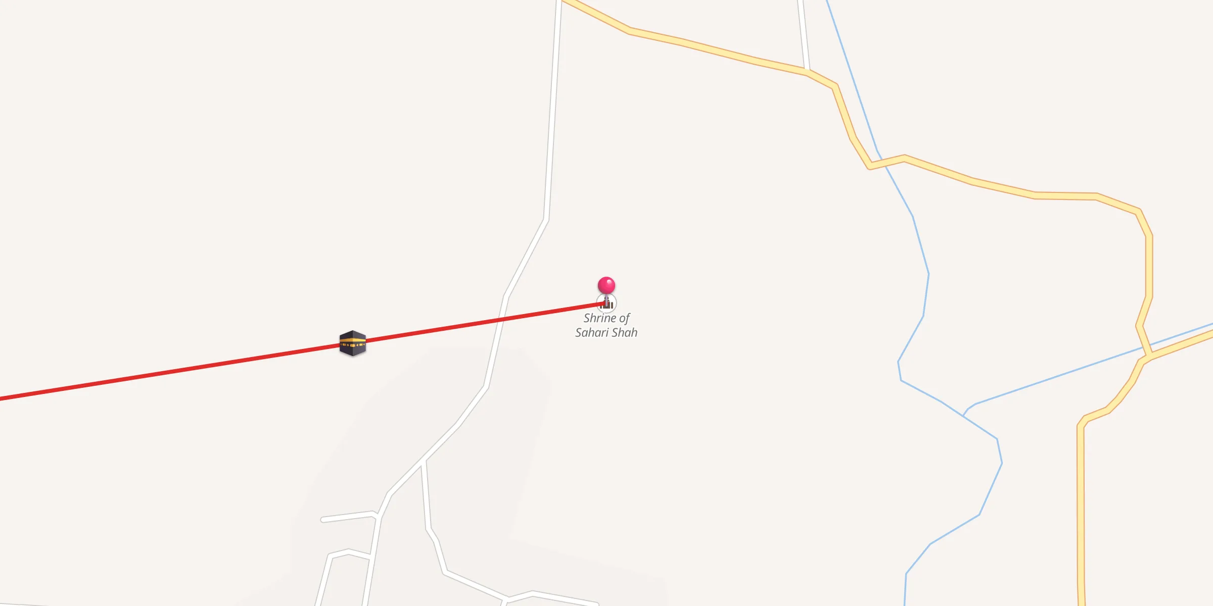 Carte de localisation : Shrine of Sahari Shah