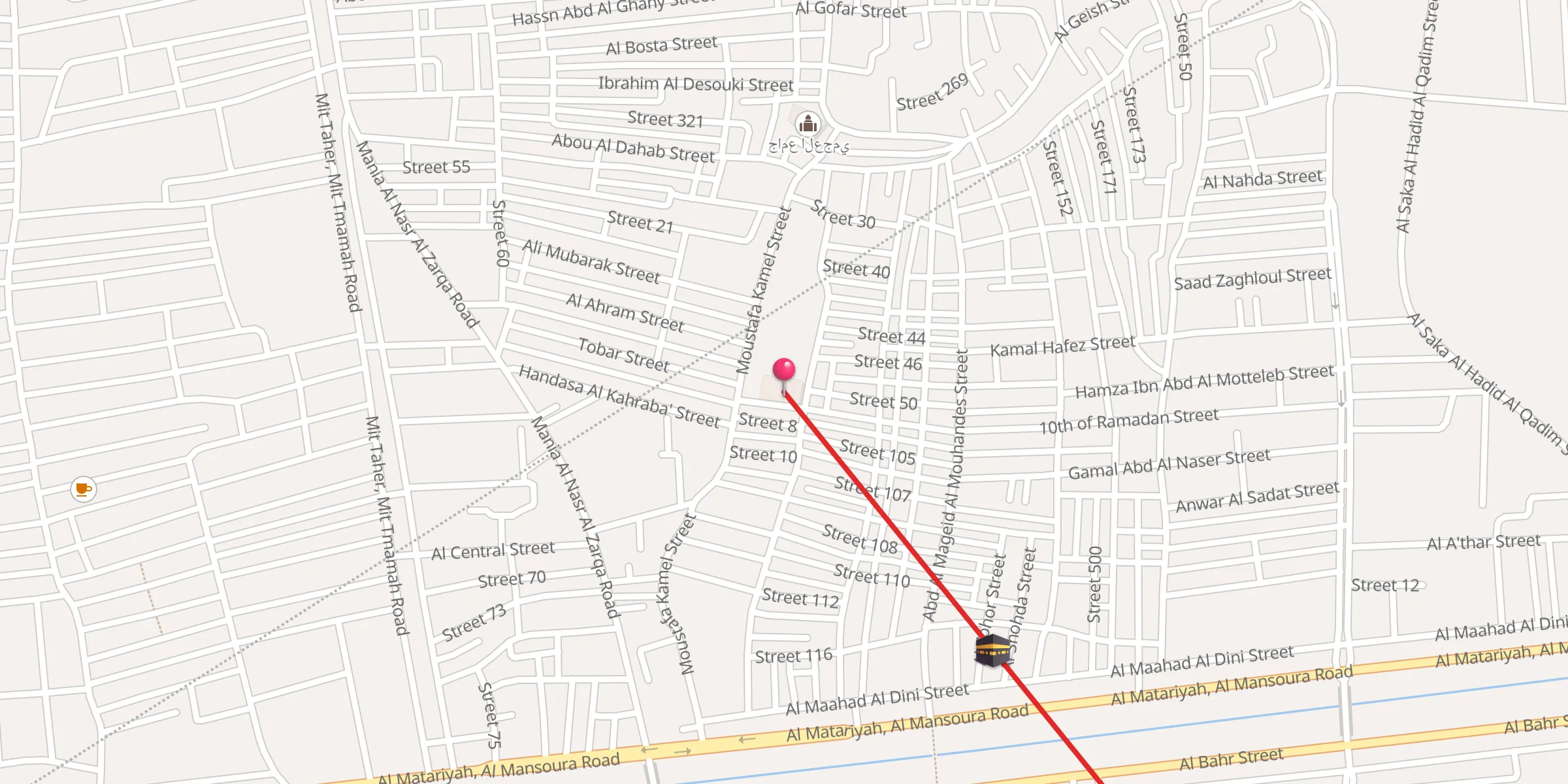 Carte de localisation : جامع أبو حلاوة