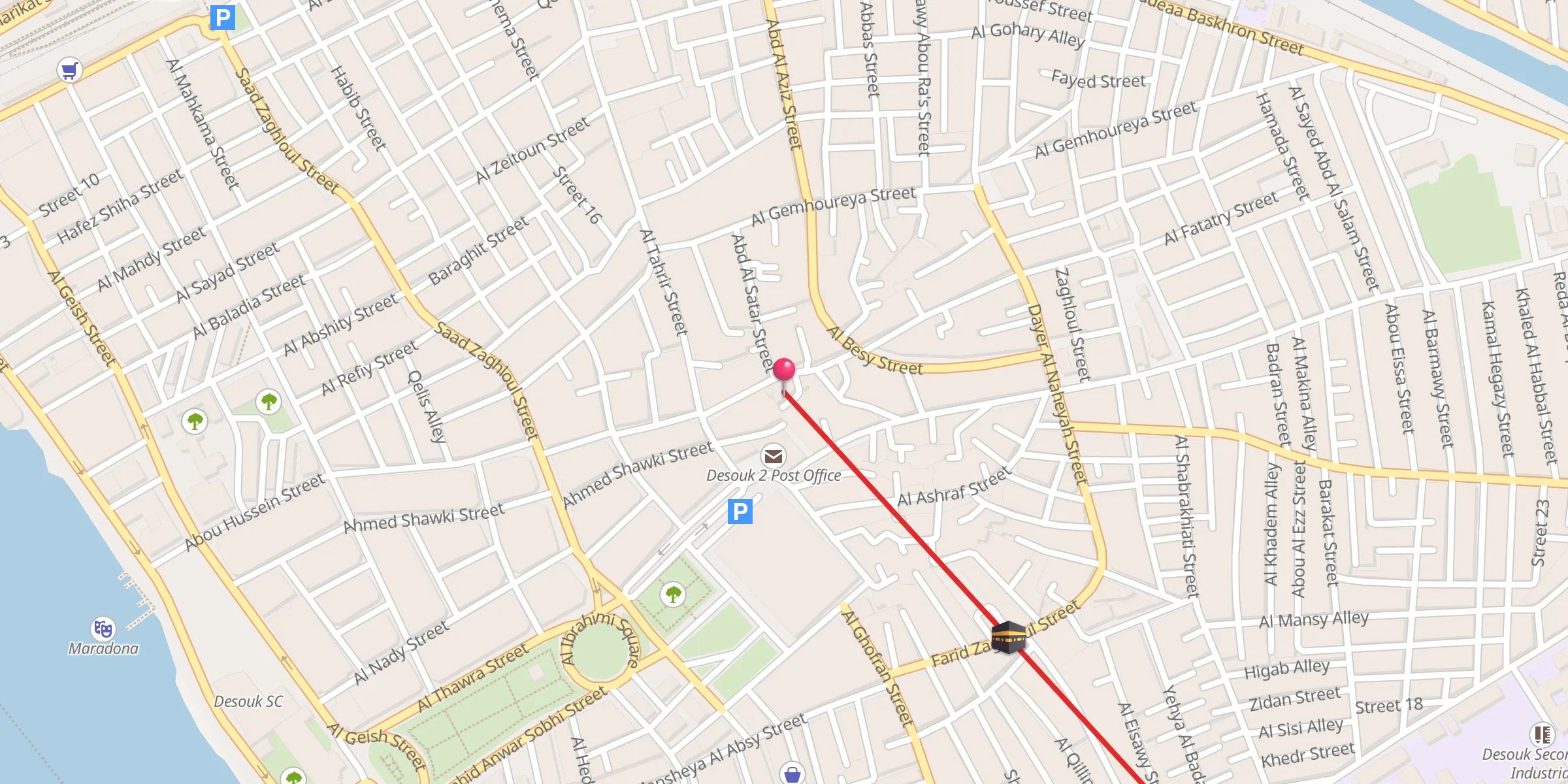 Carte de localisation : مسجد الشيخ أحمد ربيع