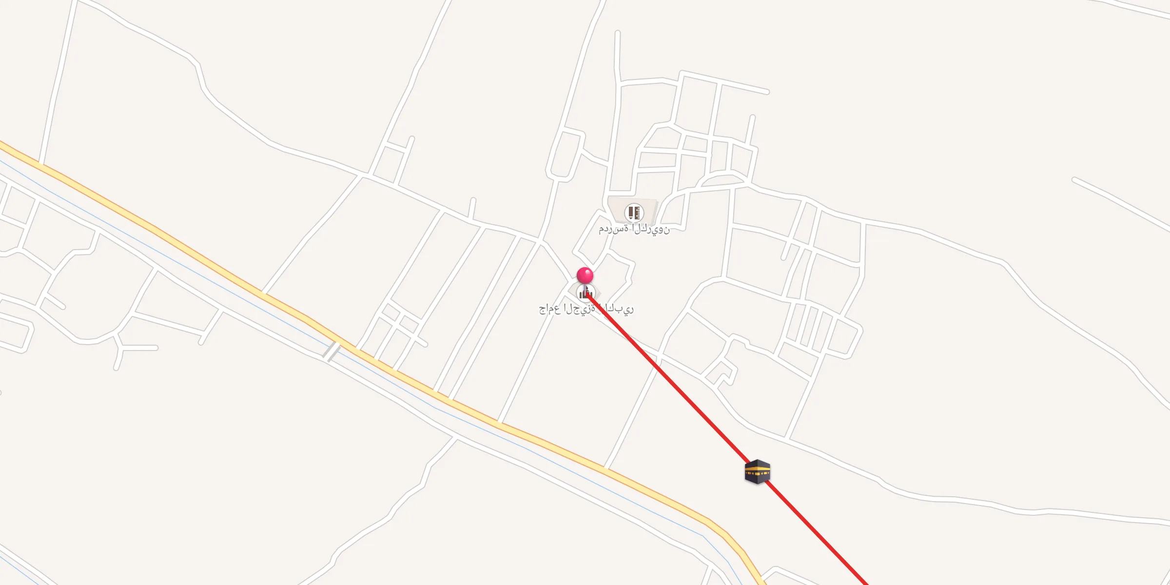 Carte de localisation : جامع الجيزة الكبير