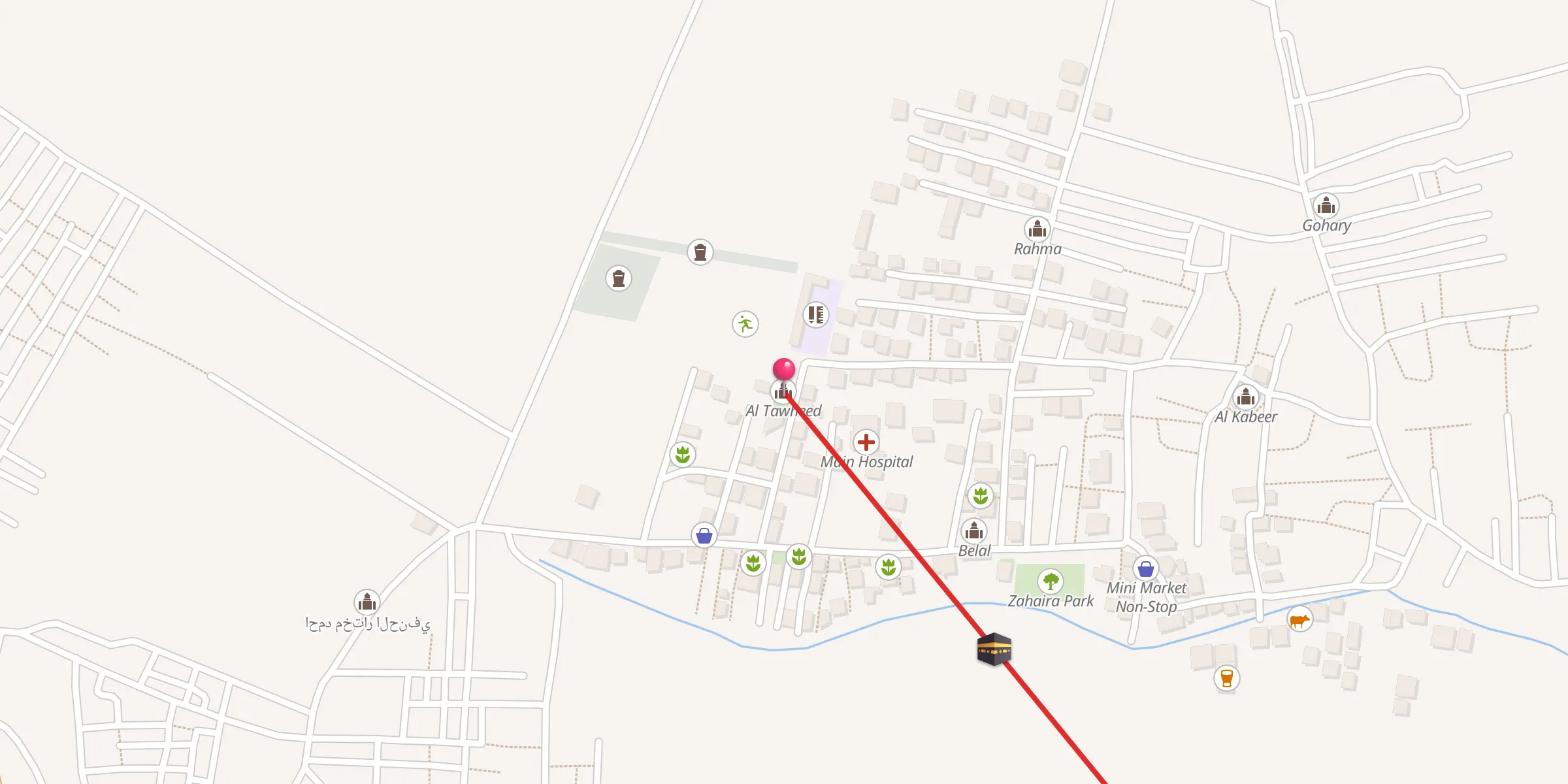 Carte de localisation : Al Tawheed