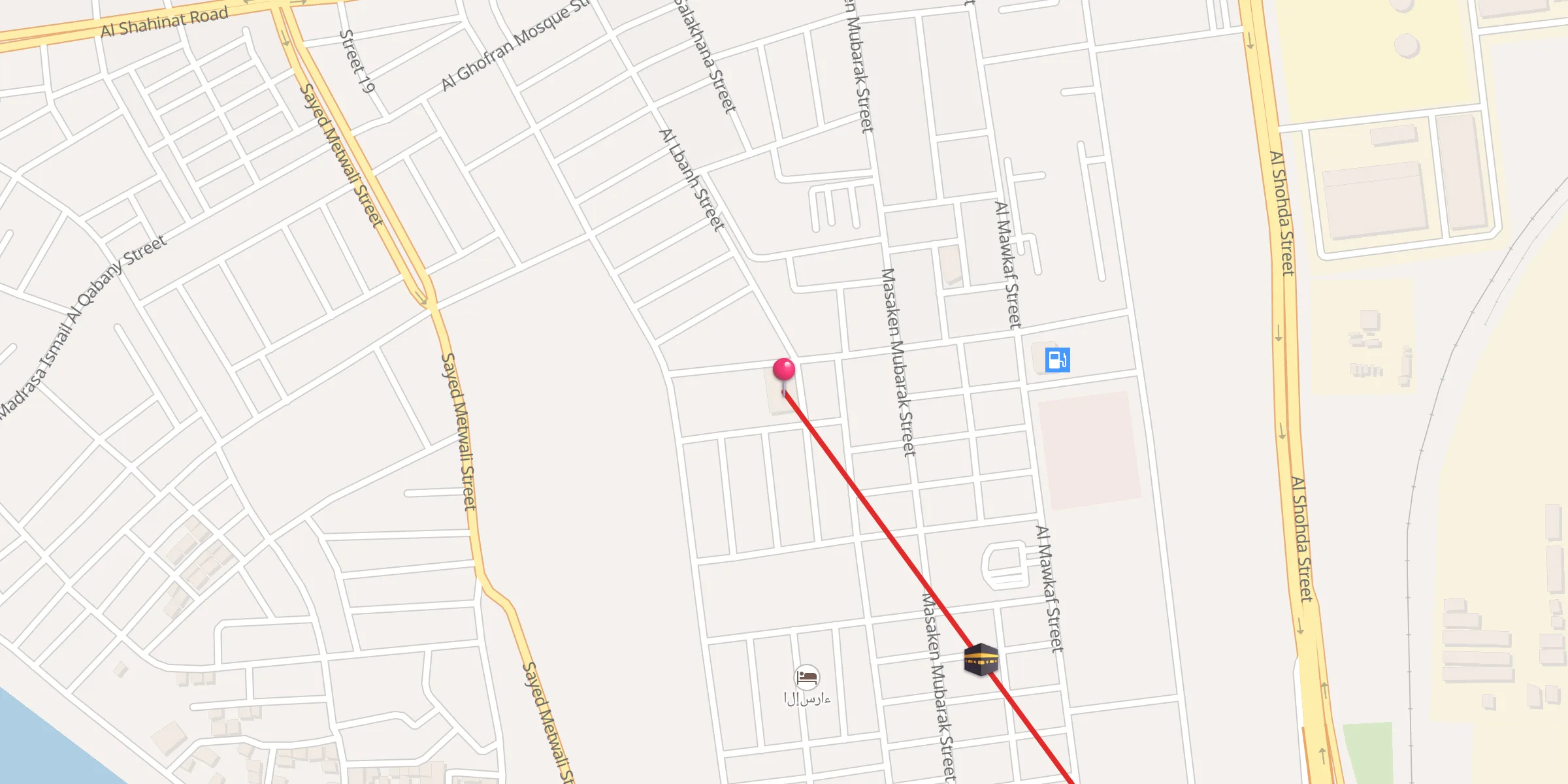 Carte de localisation : مسجد عيسى ابن مريم