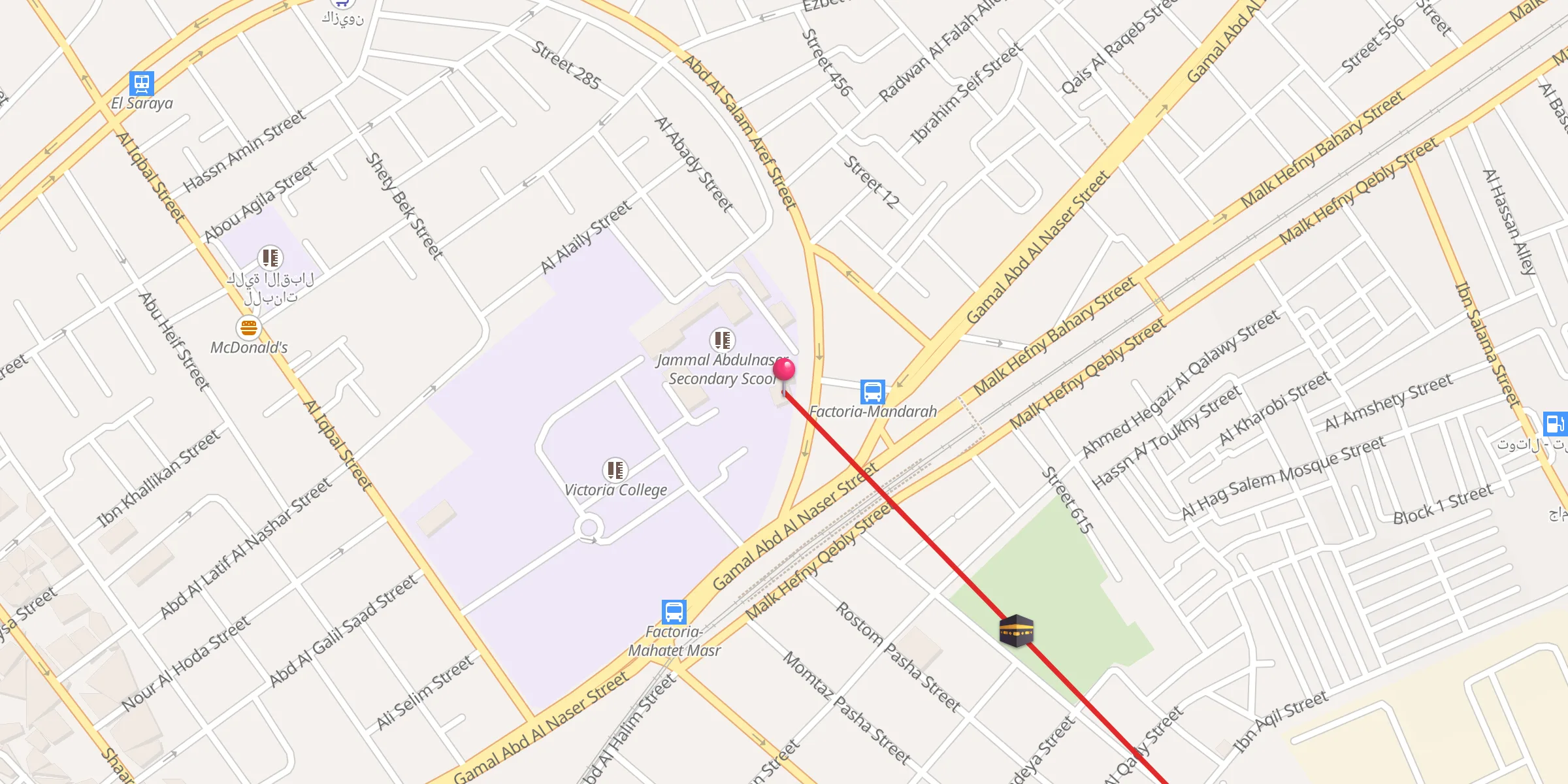 Carte de localisation : Jammal Abdulnaser School's mosque
