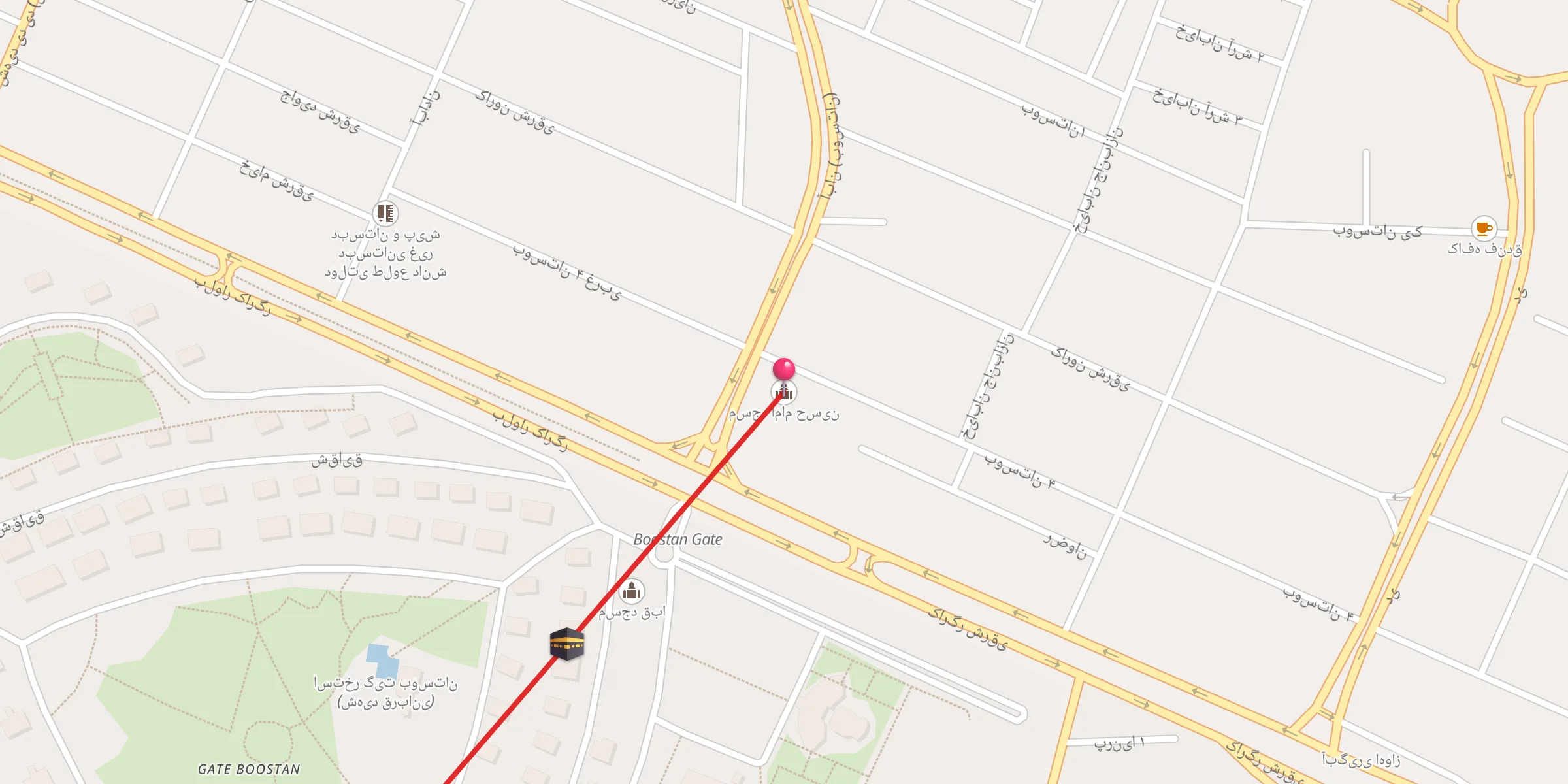 Carte de localisation : مسجد امام حسین
