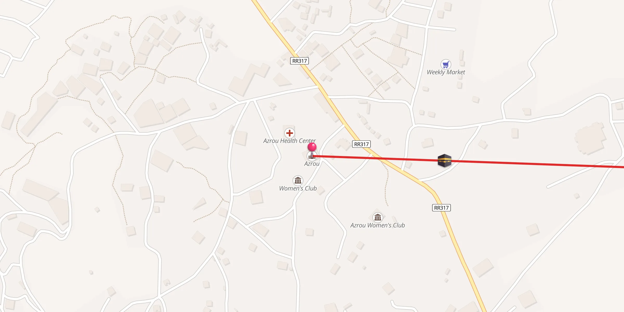 Carte de localisation : Azrou