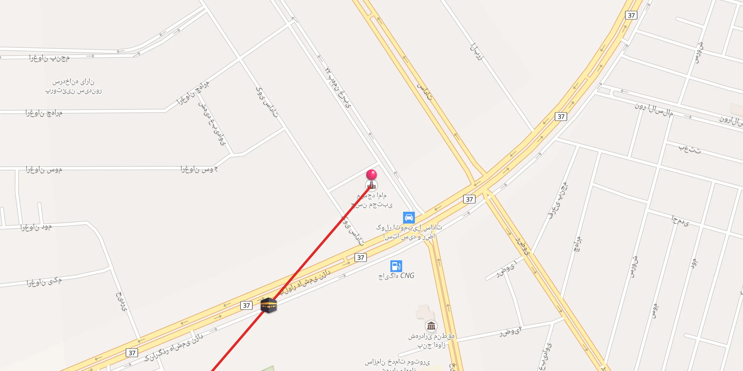 Carte de localisation : مسجد امام حسن مجتبی