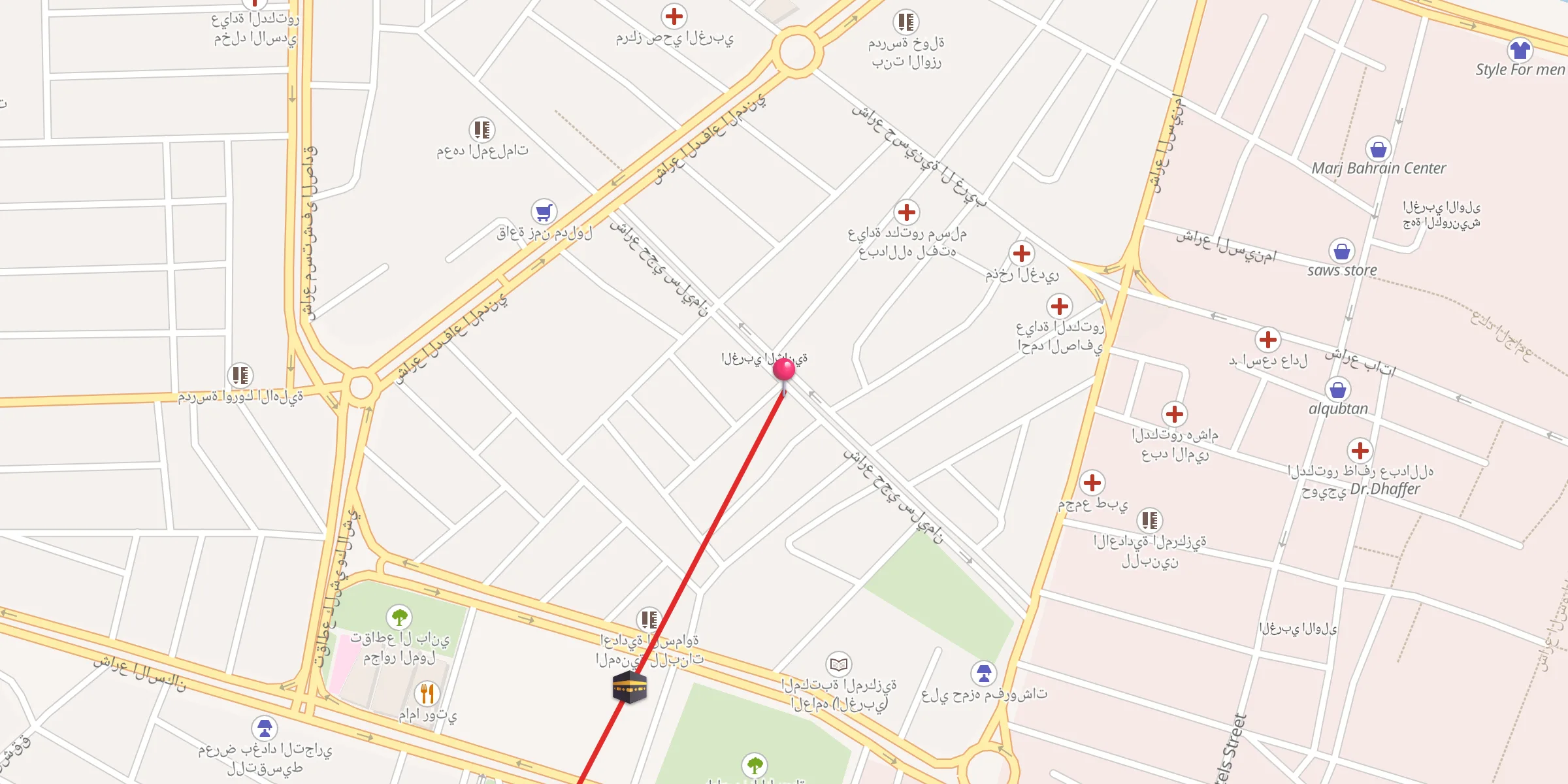 Carte de localisation : جامع الحاج سليمان