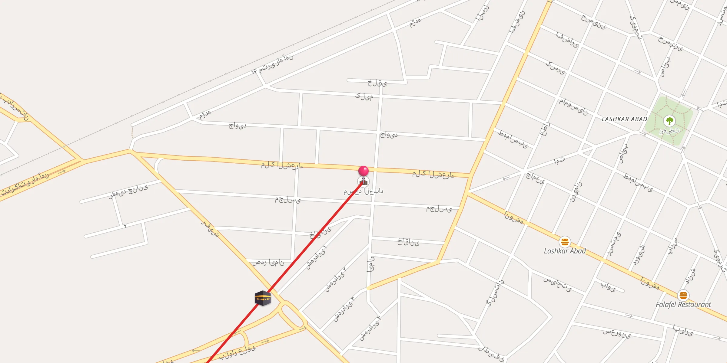 Carte de localisation : مسجد العباد