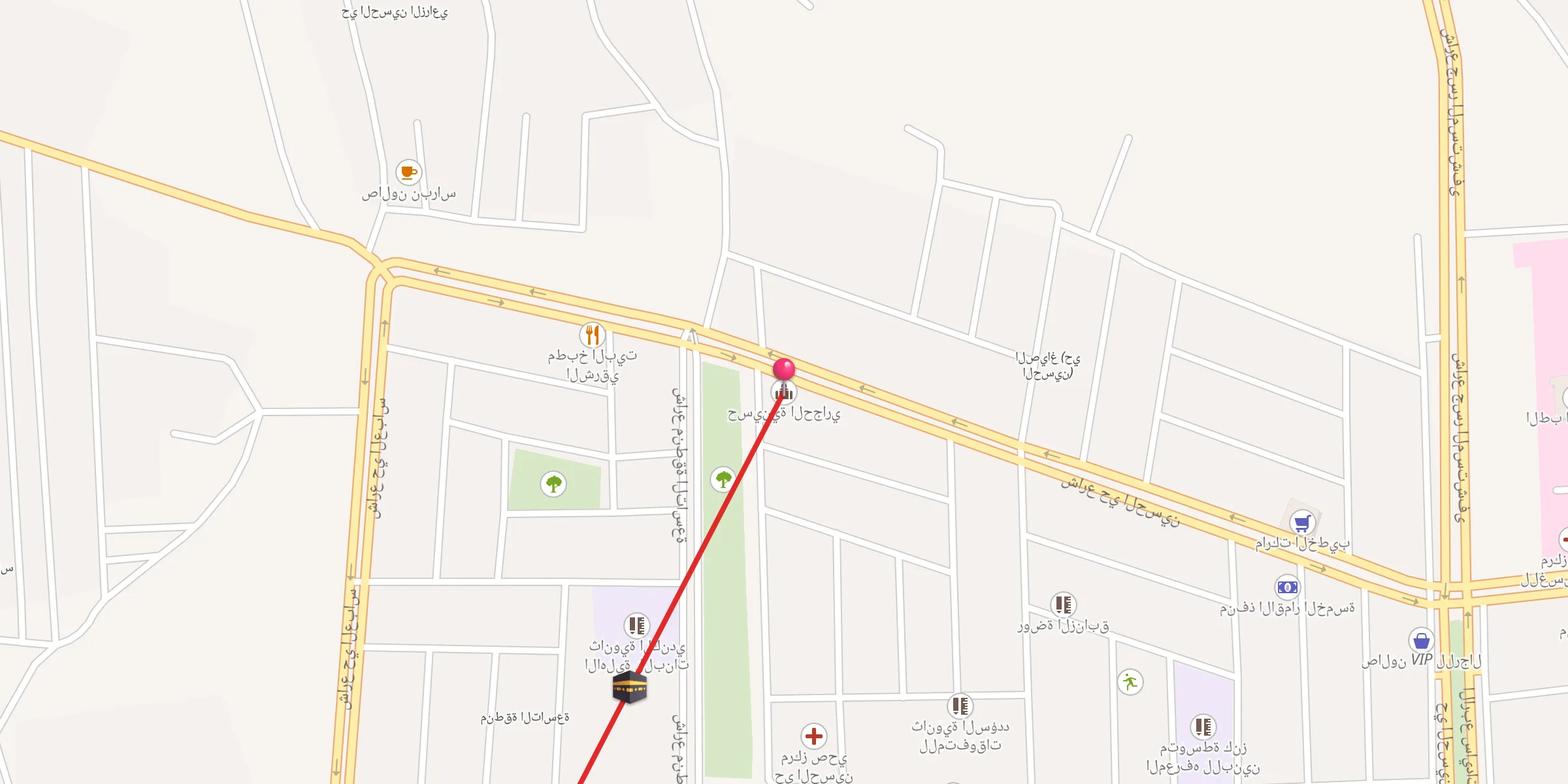 Carte de localisation : حسينية الحجاري