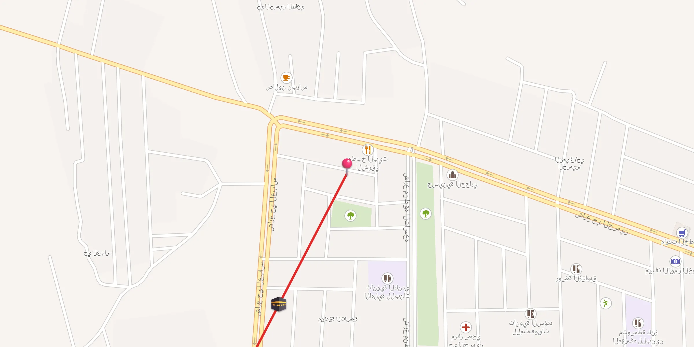 Carte de localisation : جامع النور (مسجد)