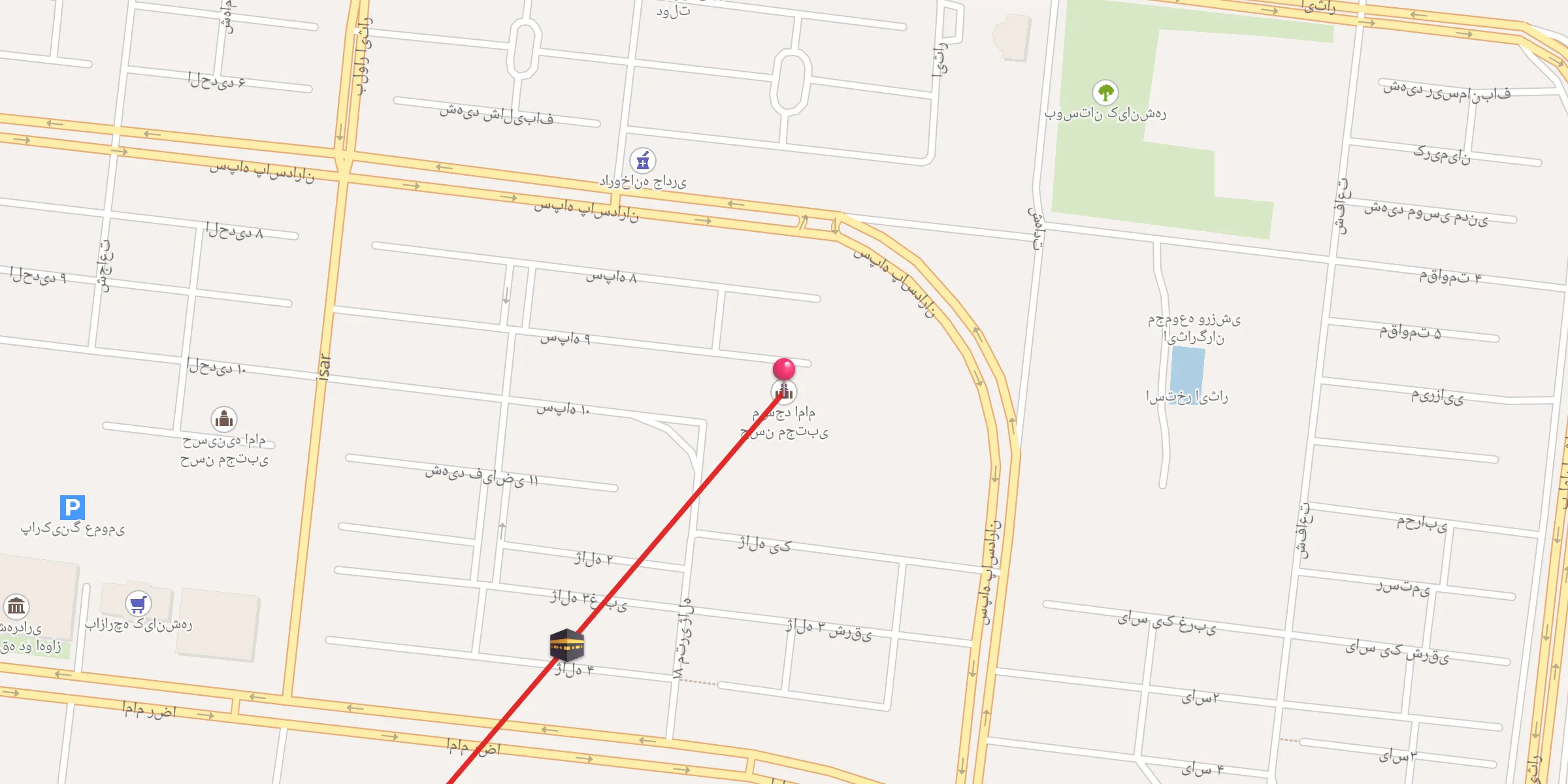 Carte de localisation : مسجد امام حسن مجتبی