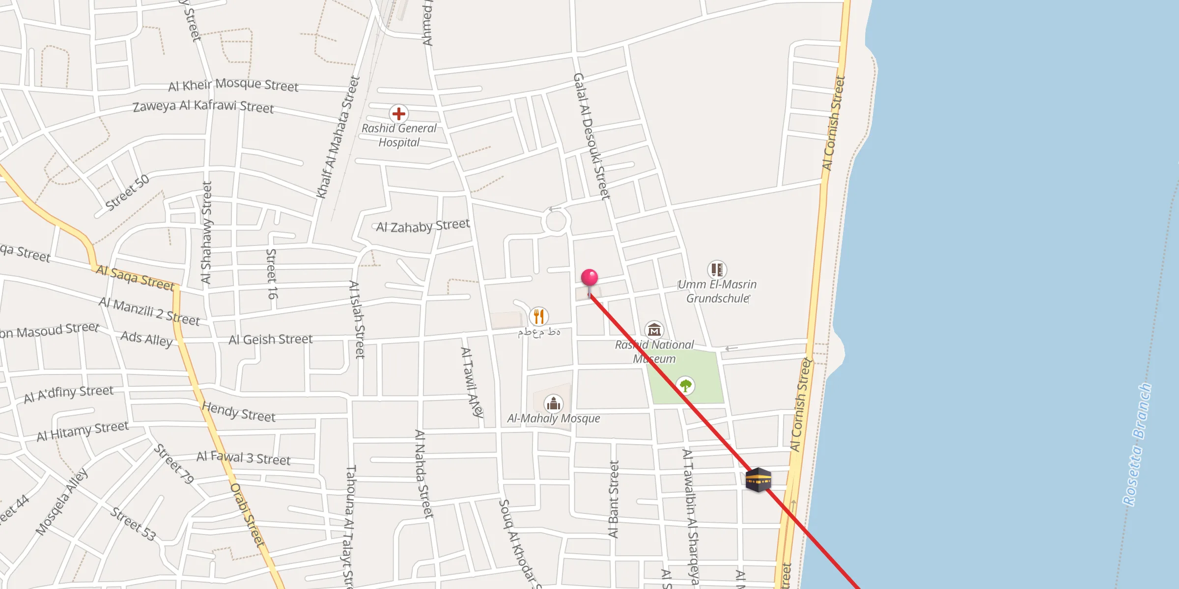 Carte de localisation : مسجد المشيد بالنور