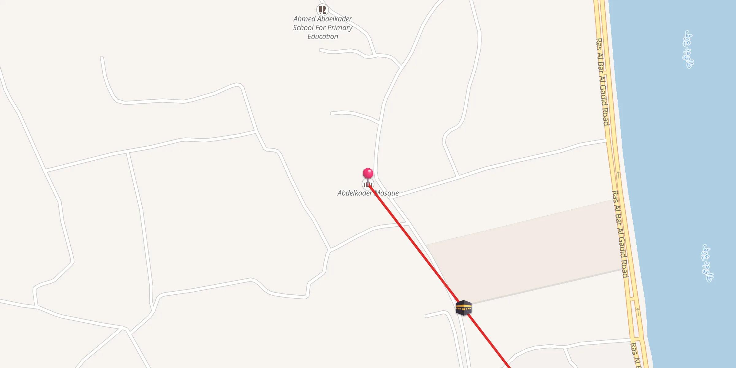 Carte de localisation : مسجد عبد القادر