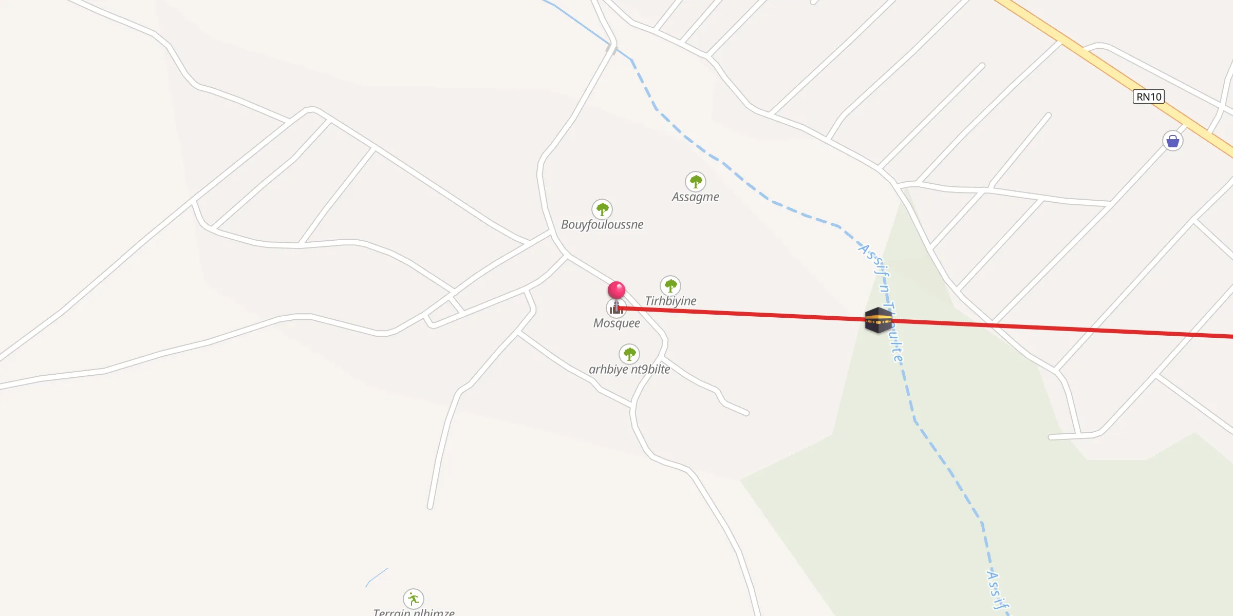 Carte de localisation : Mosquee