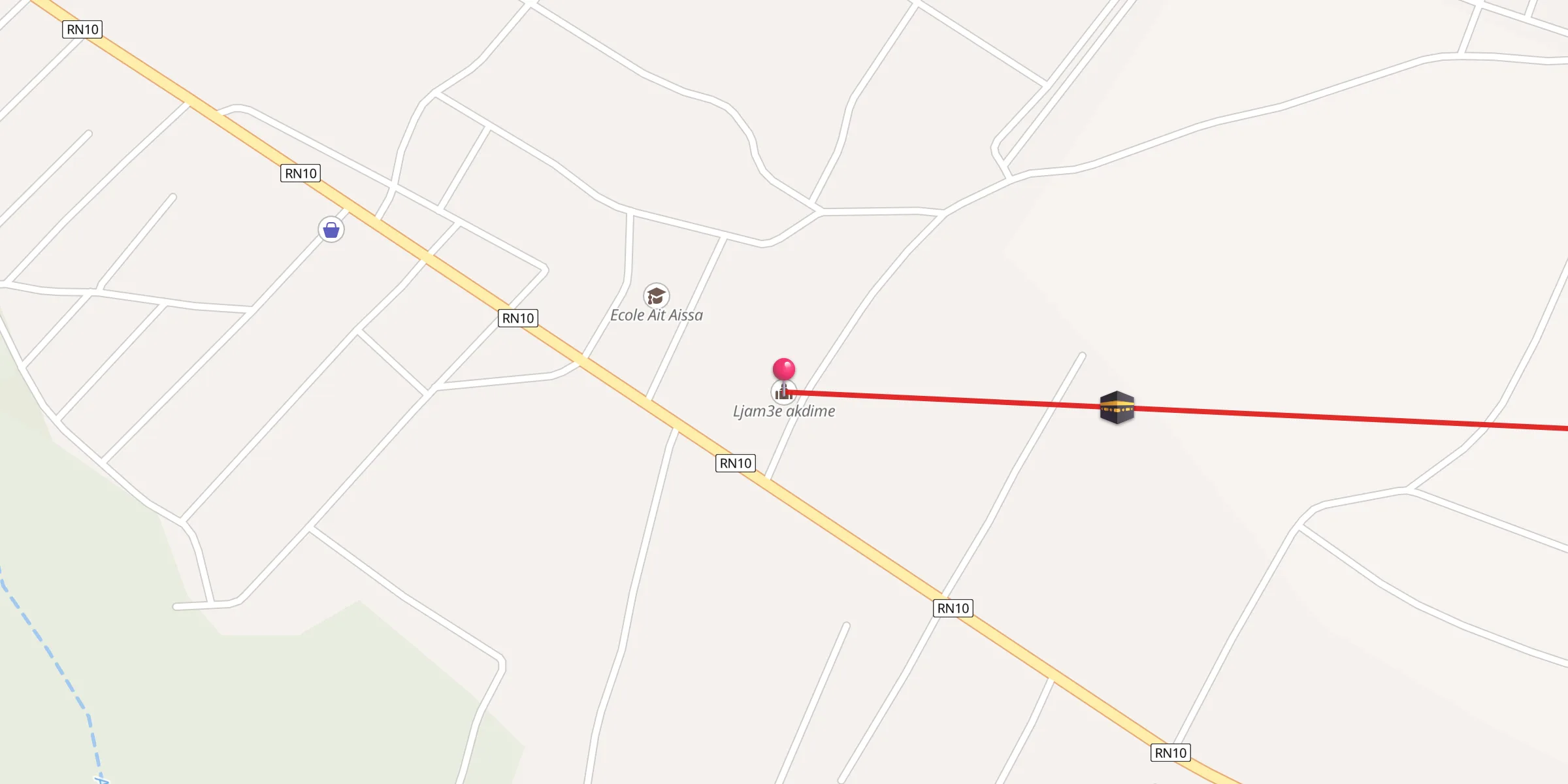 Carte de localisation : Ljam3e akdime