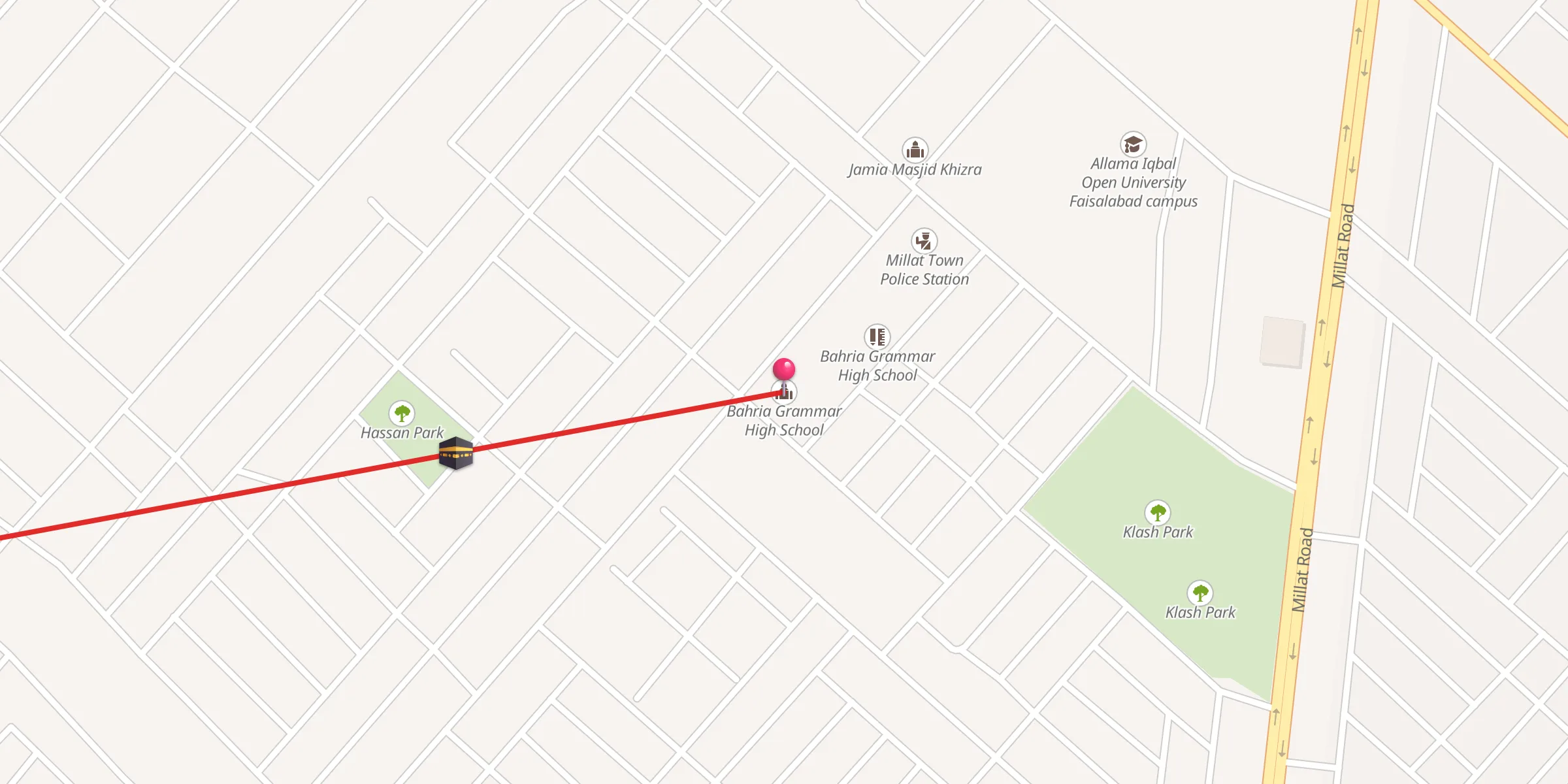 Carte de localisation : Bahria Grammar High School