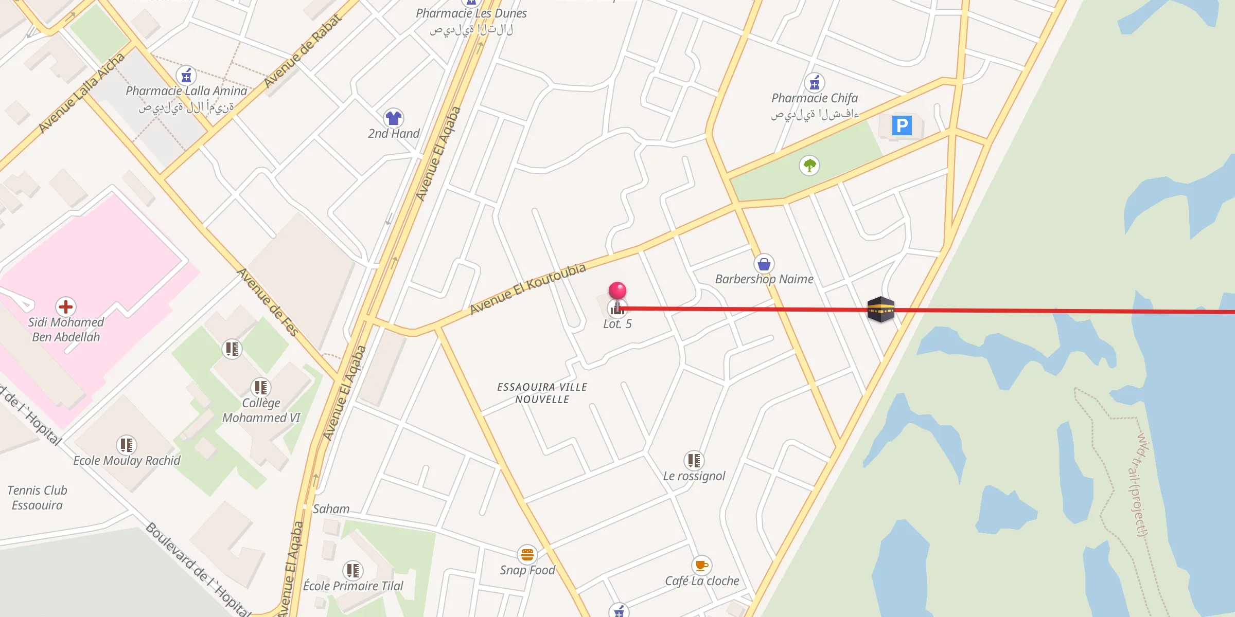 Carte de localisation : Lot. 5