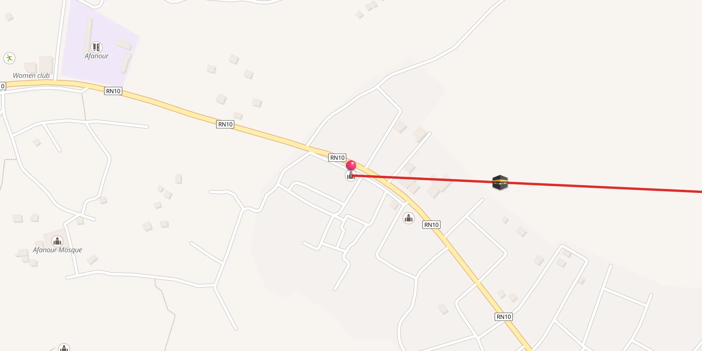 Carte de localisation : Mosquée