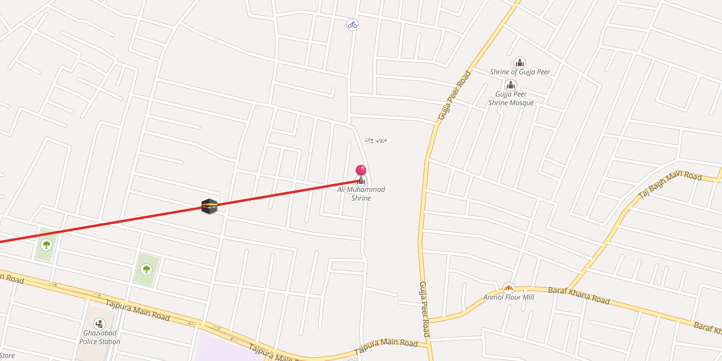 Carte de localisation : Ali Muhammad Shrine