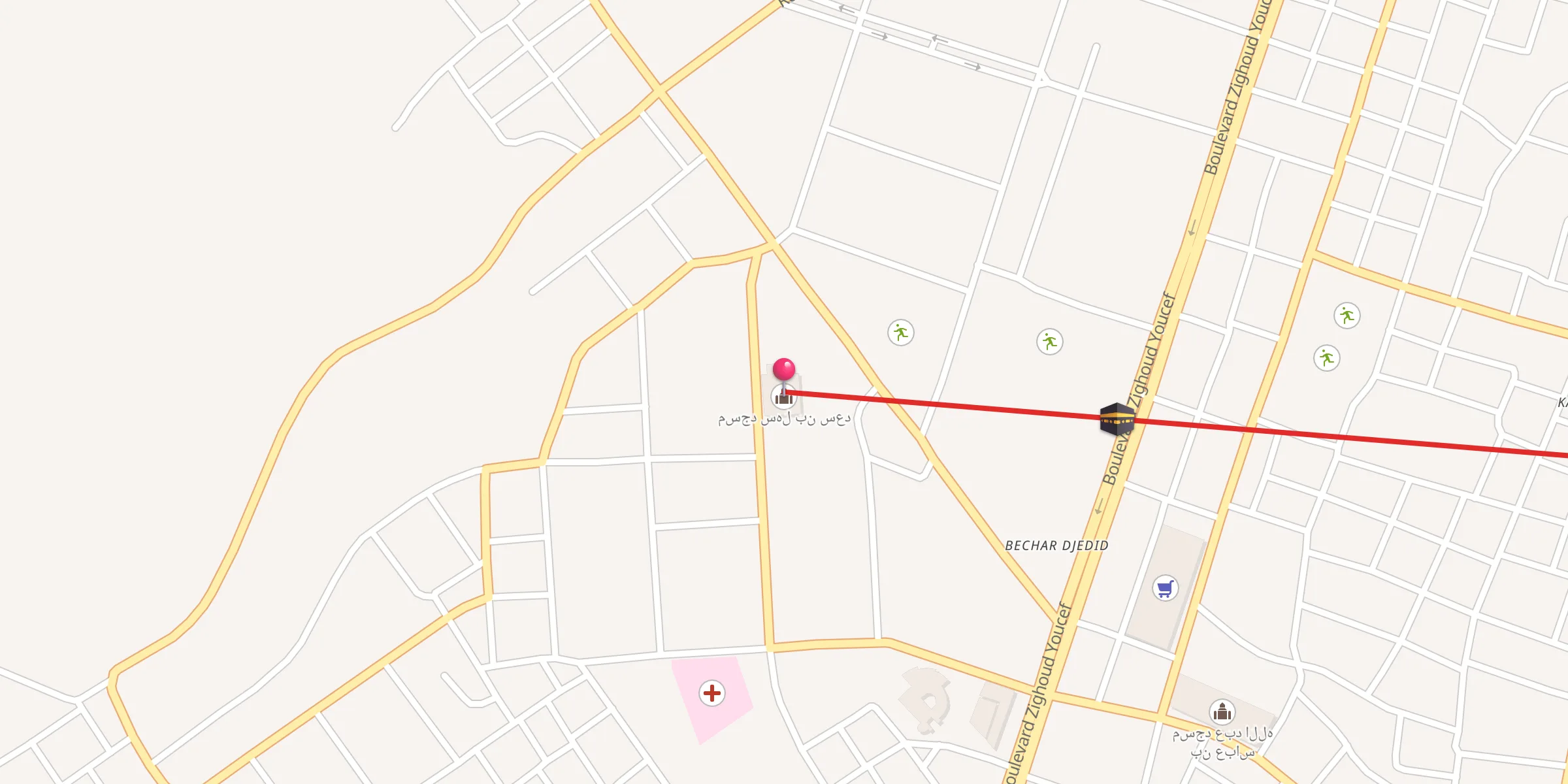 Carte de localisation : مسجد سهل بن سعد
