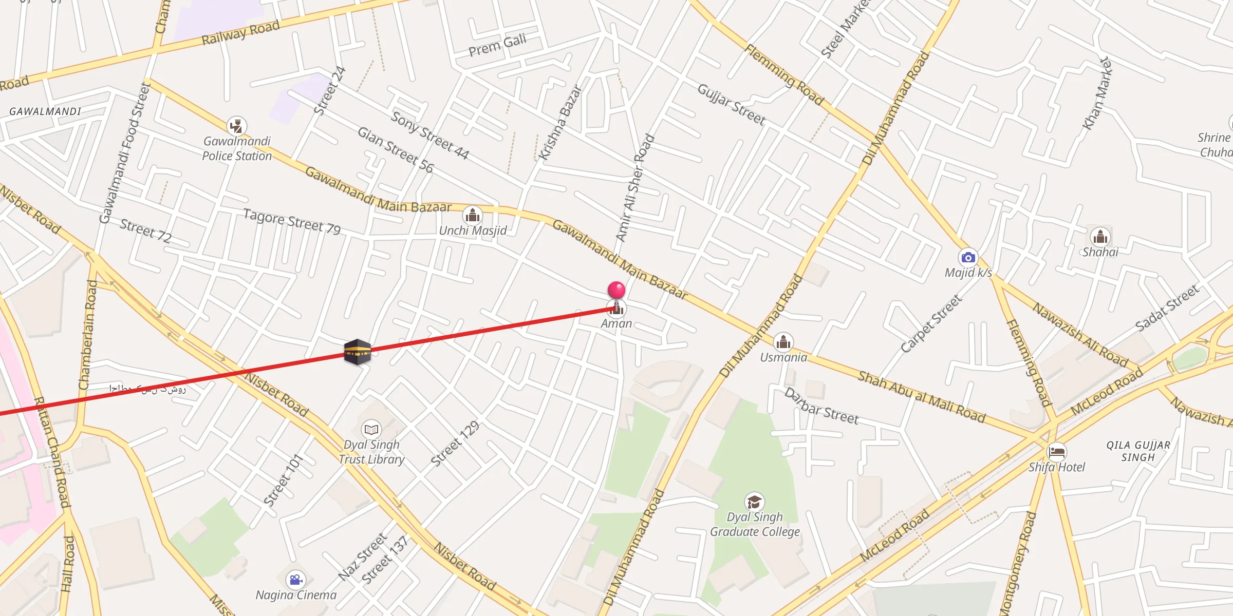 Carte de localisation : Aman