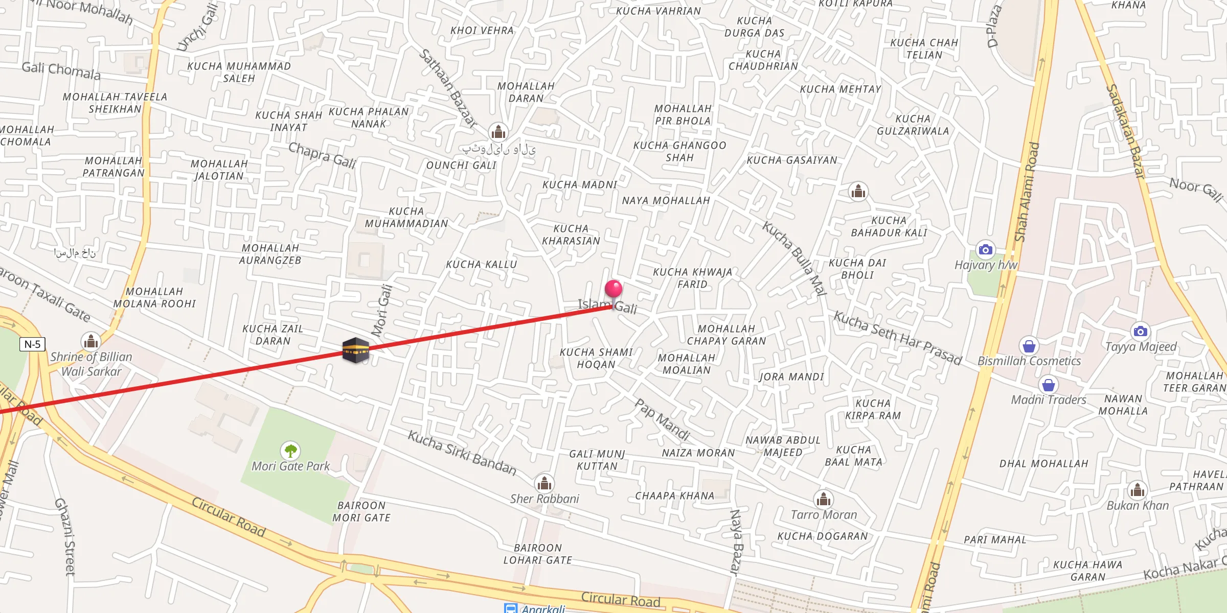 Carte de localisation : Abdia Gulab