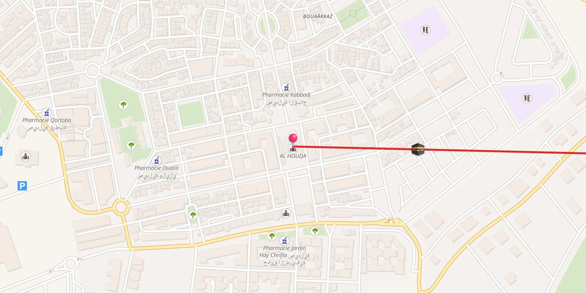 Carte de localisation : AL HOUDA