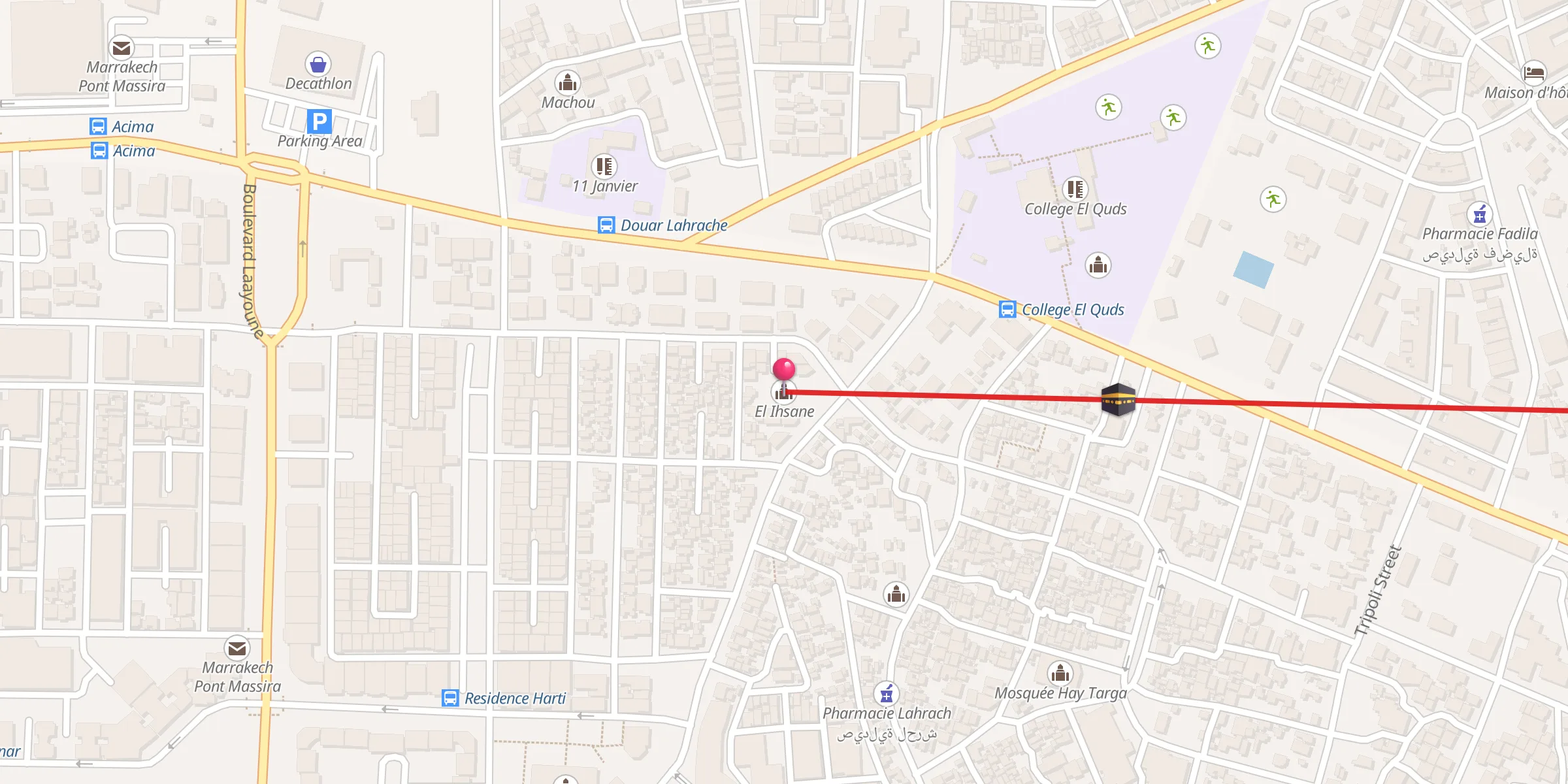 Carte de localisation : El Ihsane