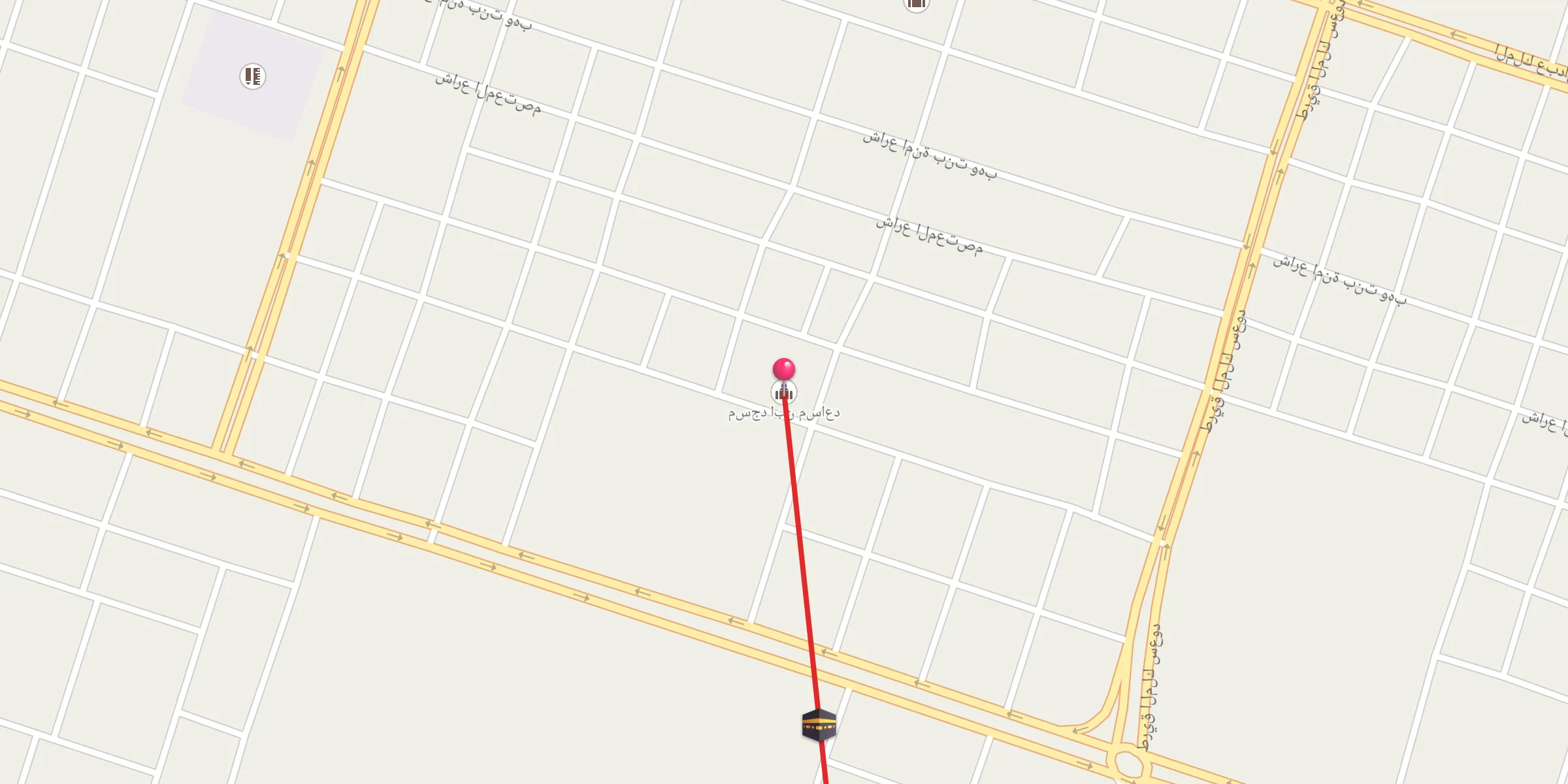 Carte de localisation : مسجد ابن مساعد