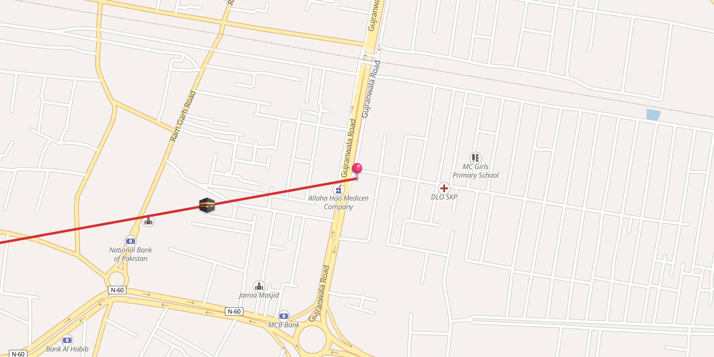 Carte de localisation : Norani Lasani Masjid