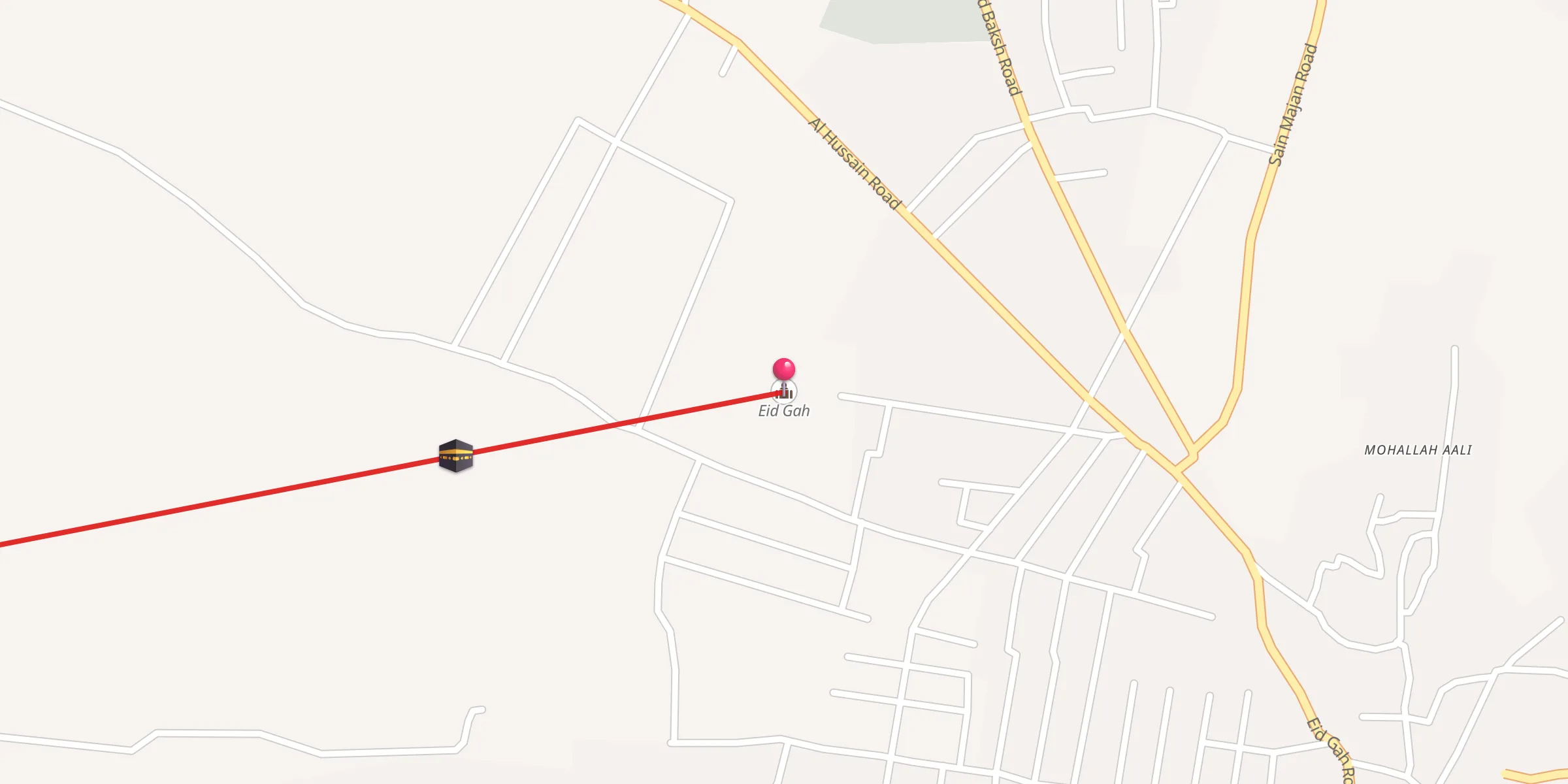 Carte de localisation : Eid Gah