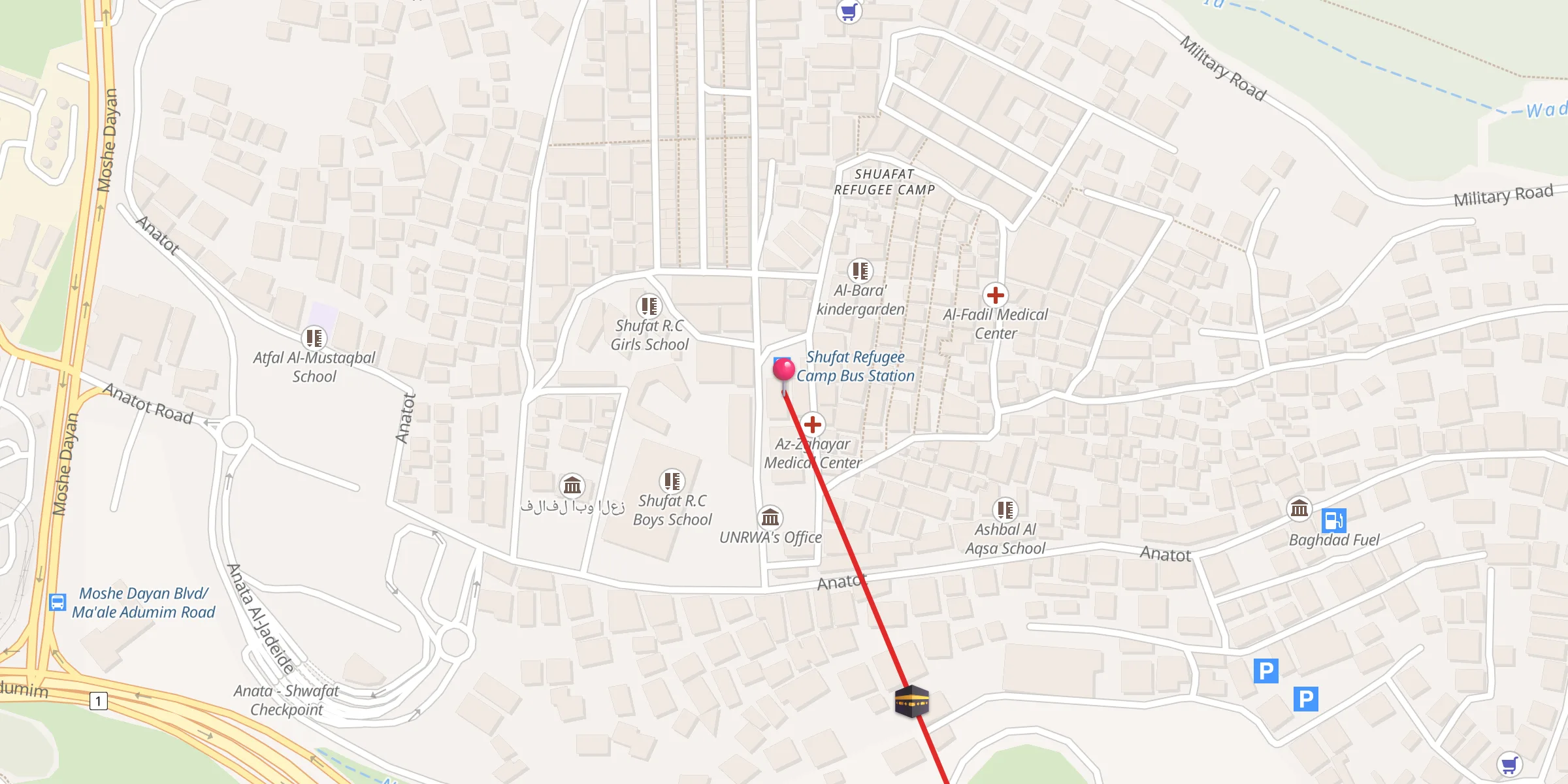 Carte de localisation : Abu Obaideh Mosque