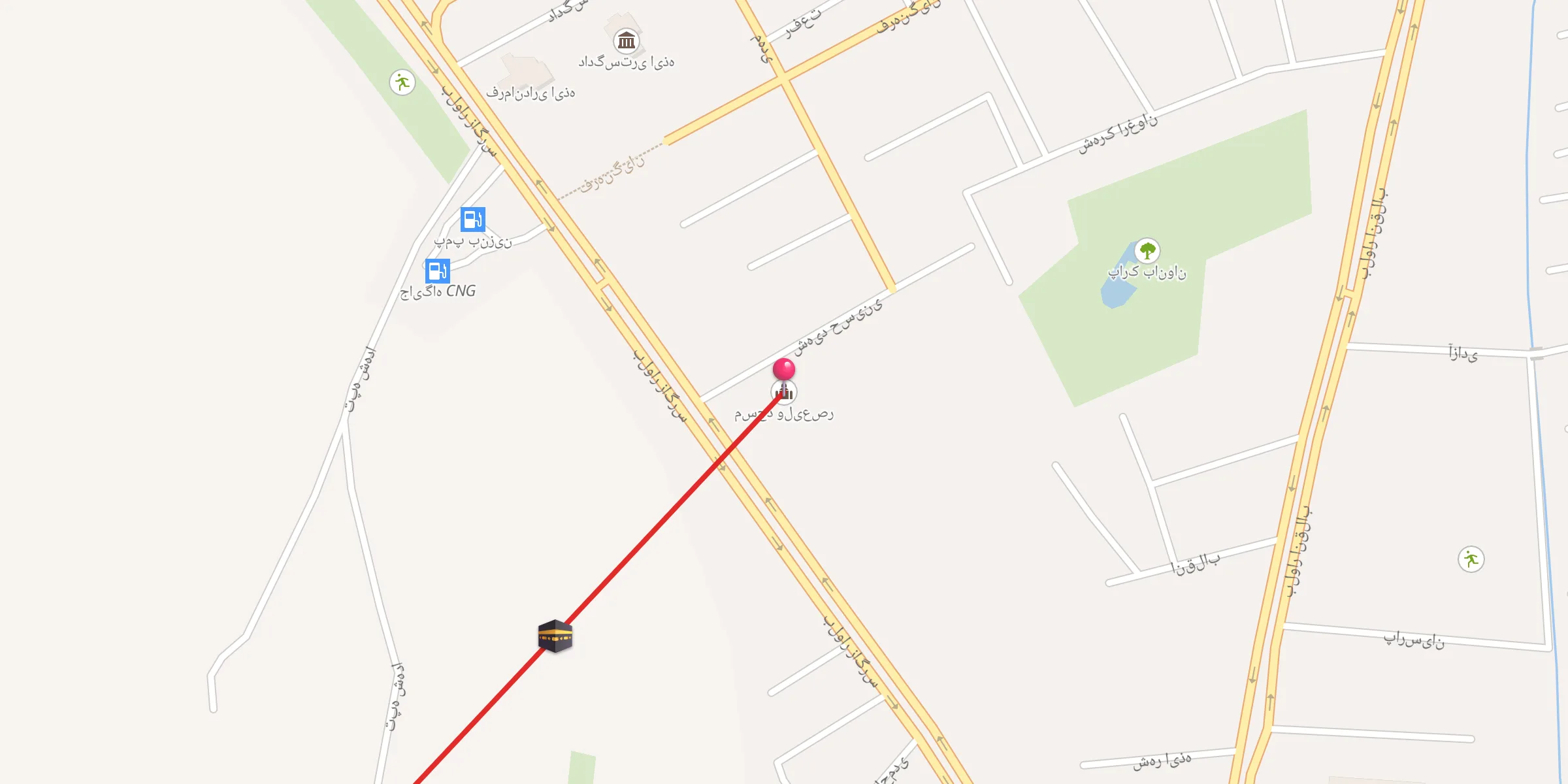 Carte de localisation : مسجد ولیعصر