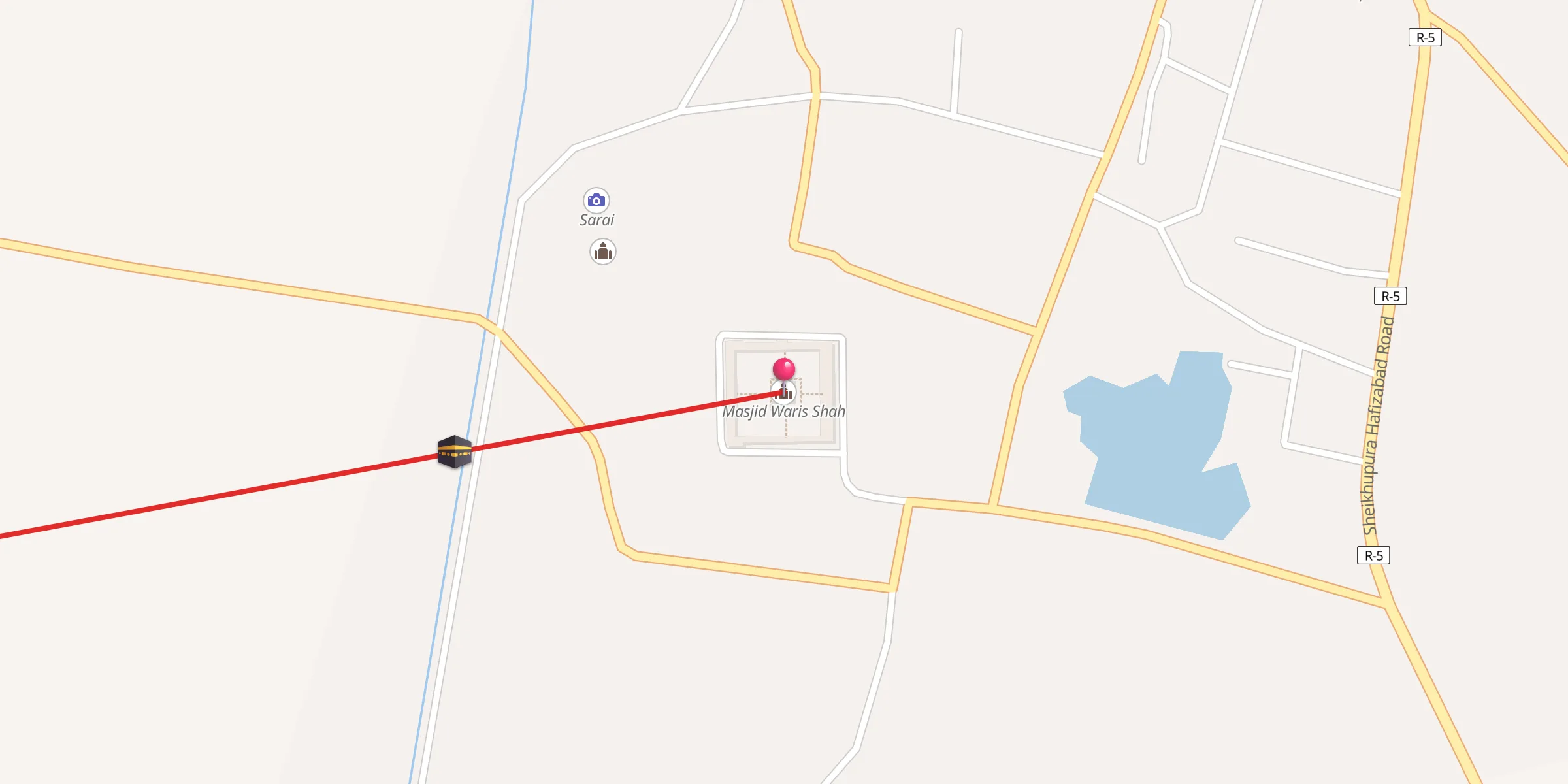 Carte de localisation : Masjid Waris Shah