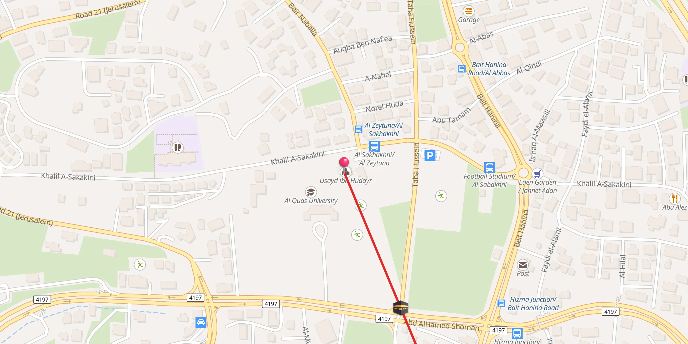 Carte de localisation : Masjid Usaid Bin Hudair