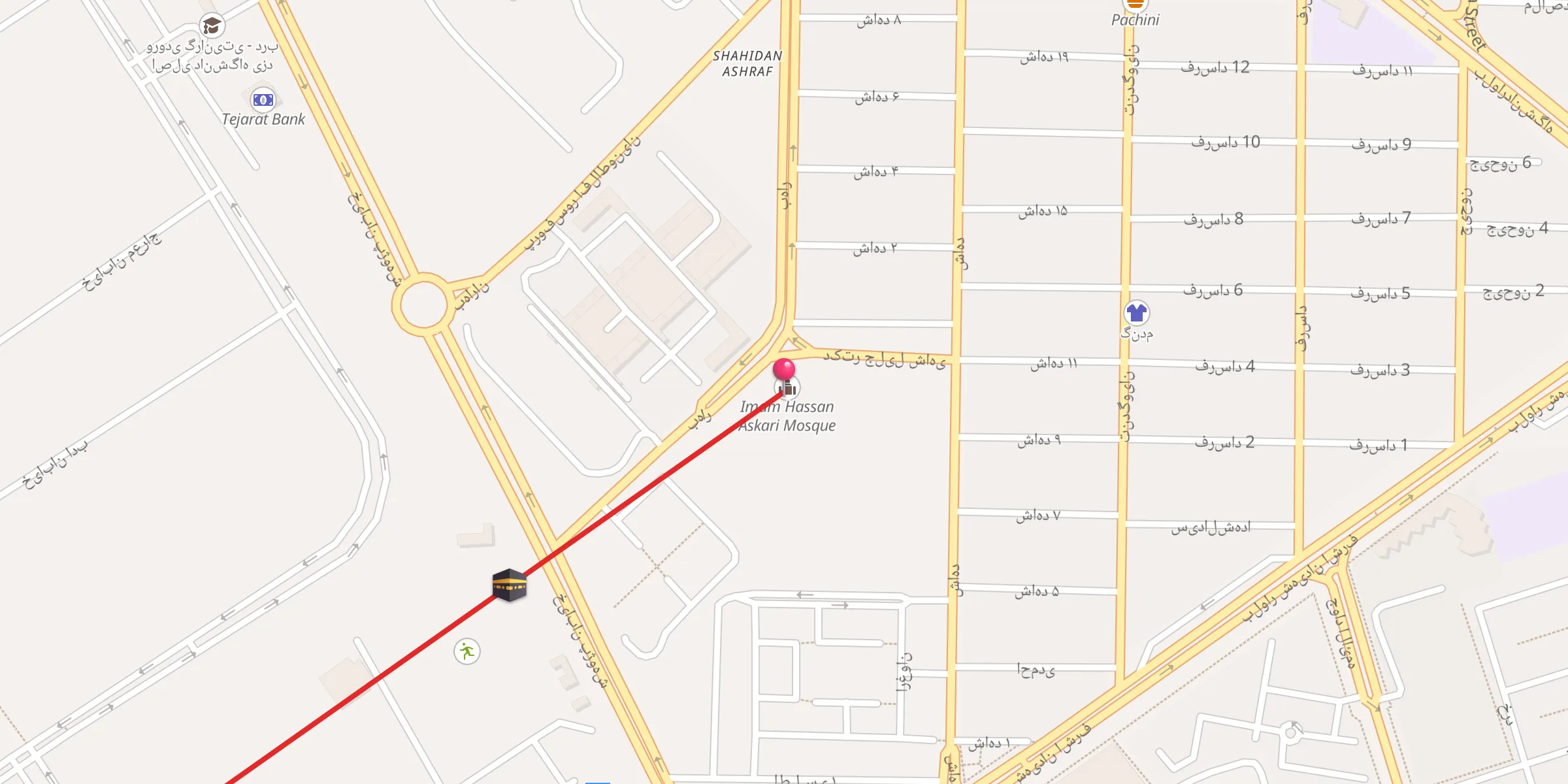 Carte de localisation : مسجد امام حسن عسکری