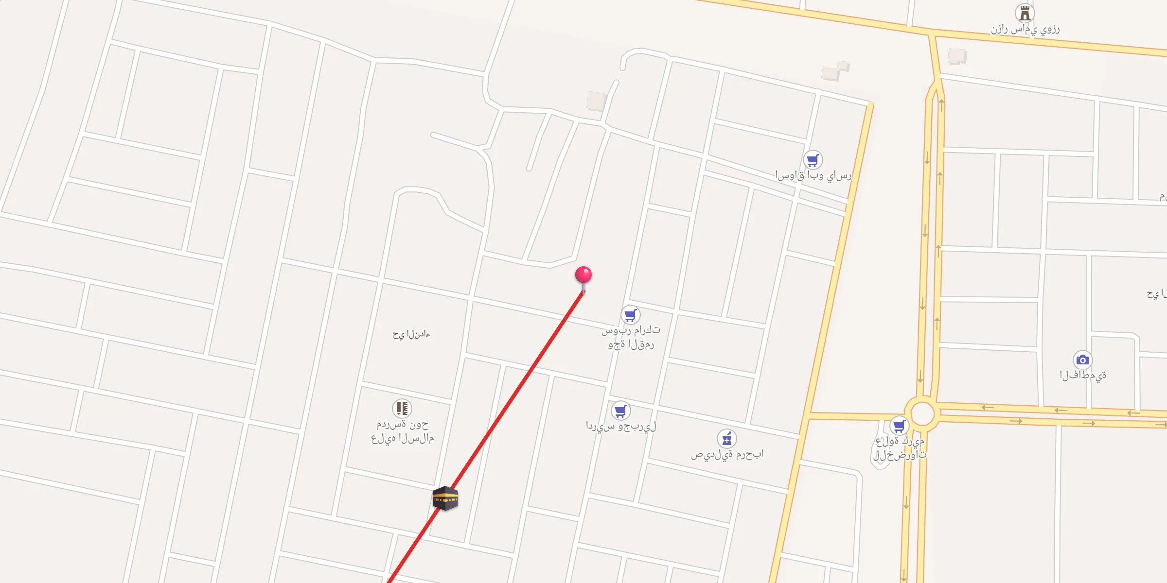 Carte de localisation : مسجد الحسن المجتبى